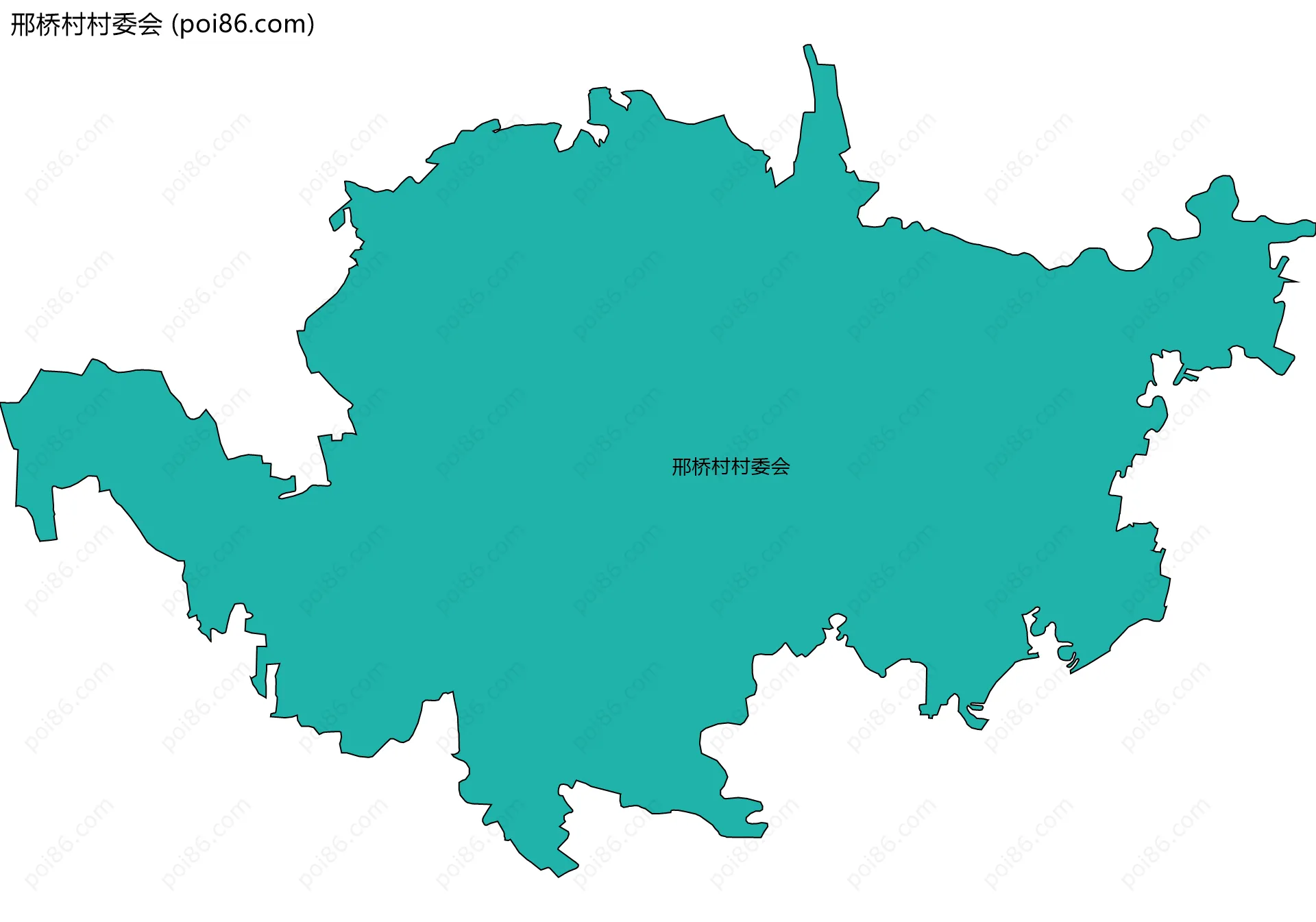 邢桥村村委会边界地图