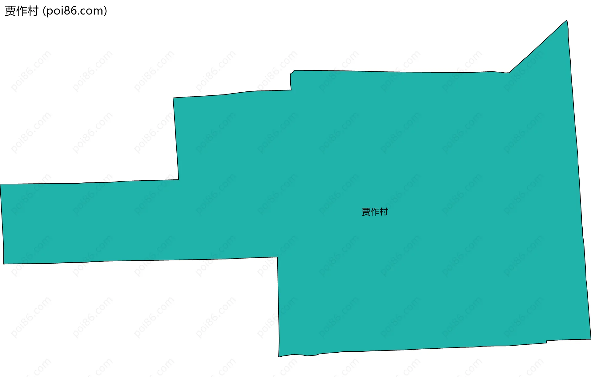 贾作村边界地图