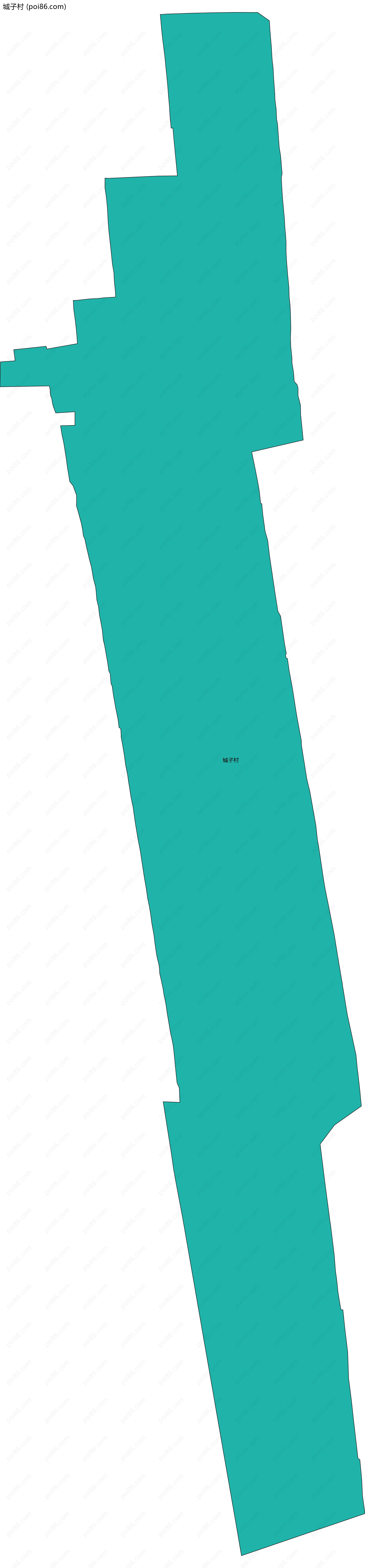 城子村边界地图