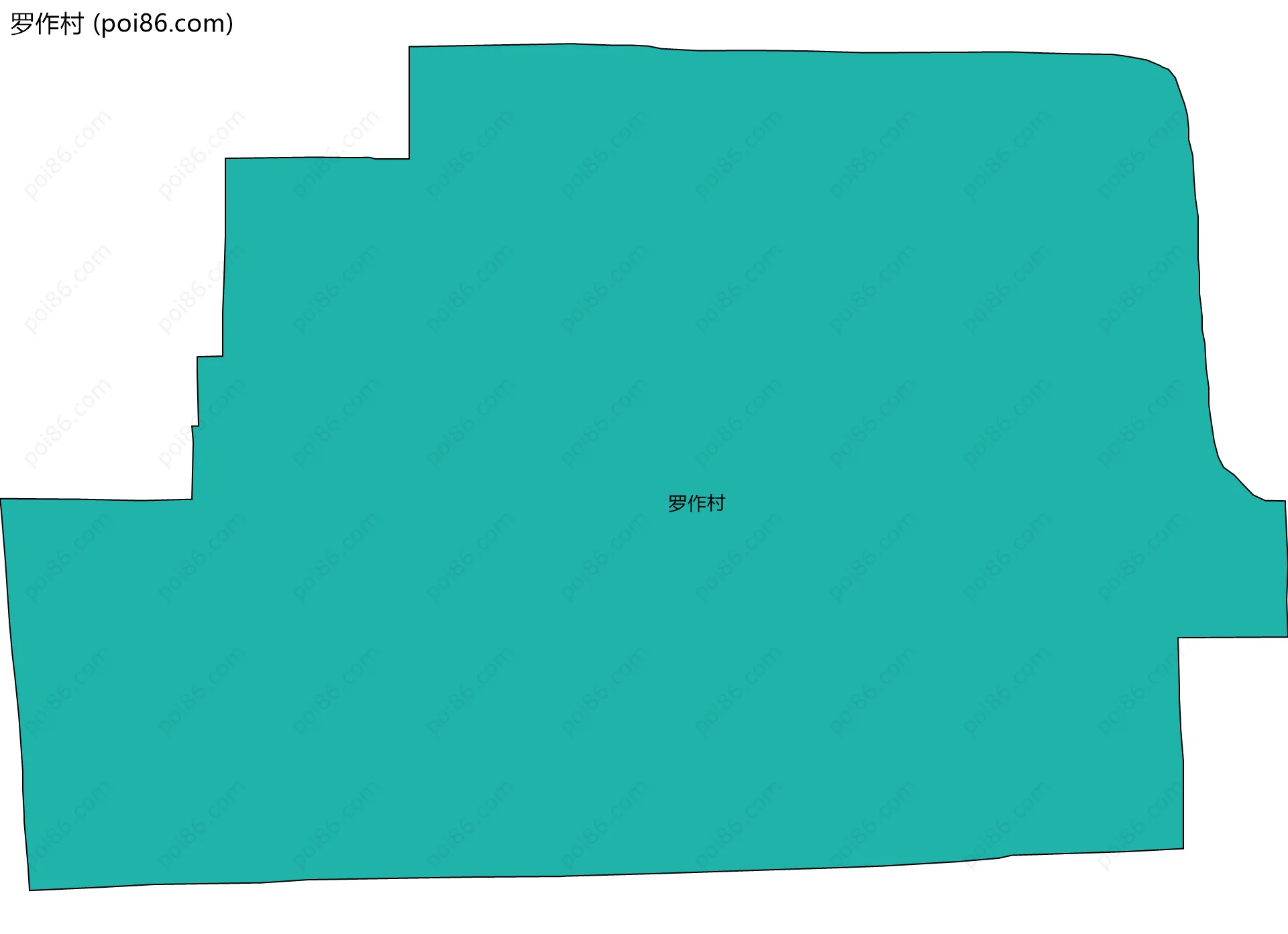 罗作村边界地图