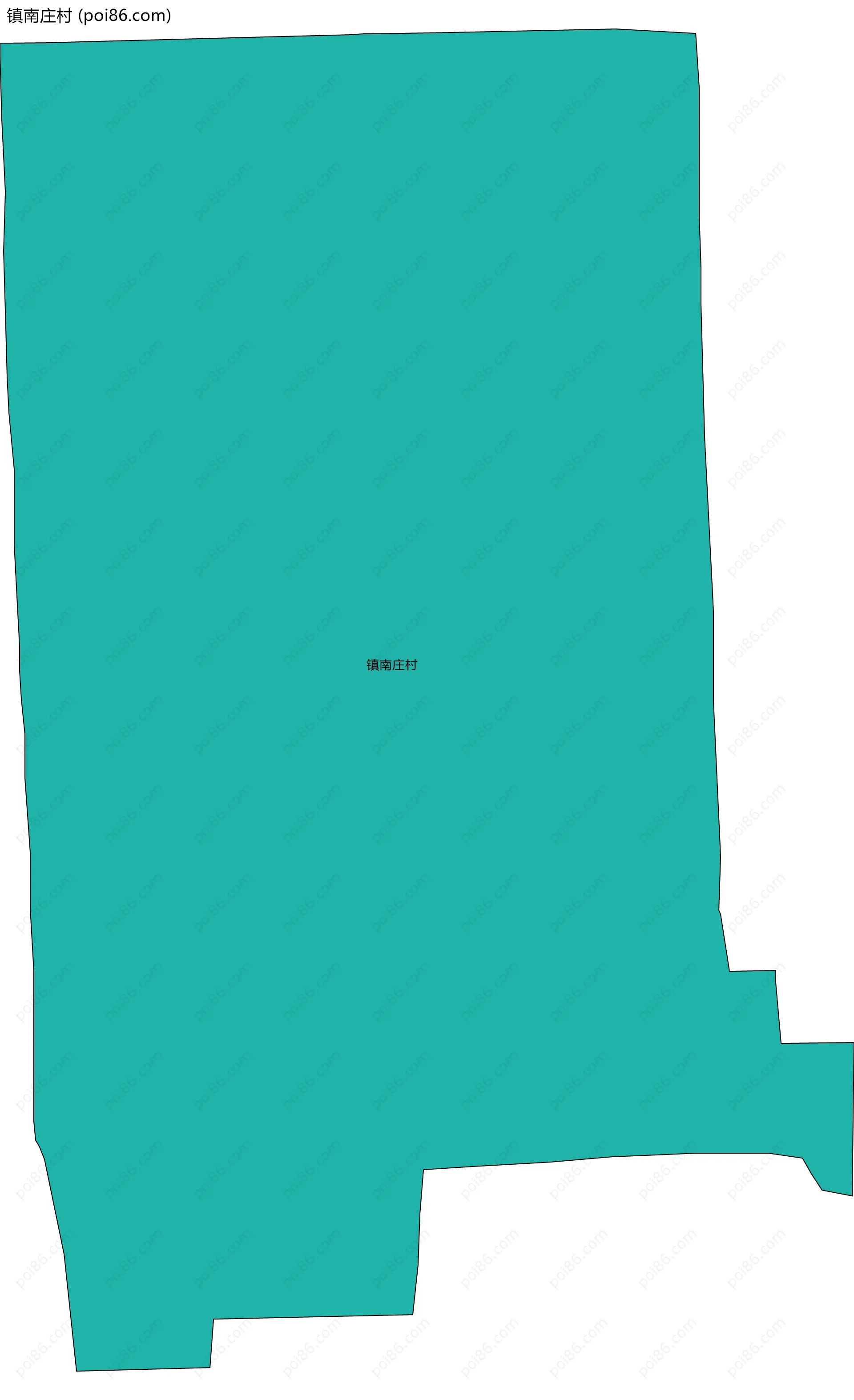 镇南庄村边界地图