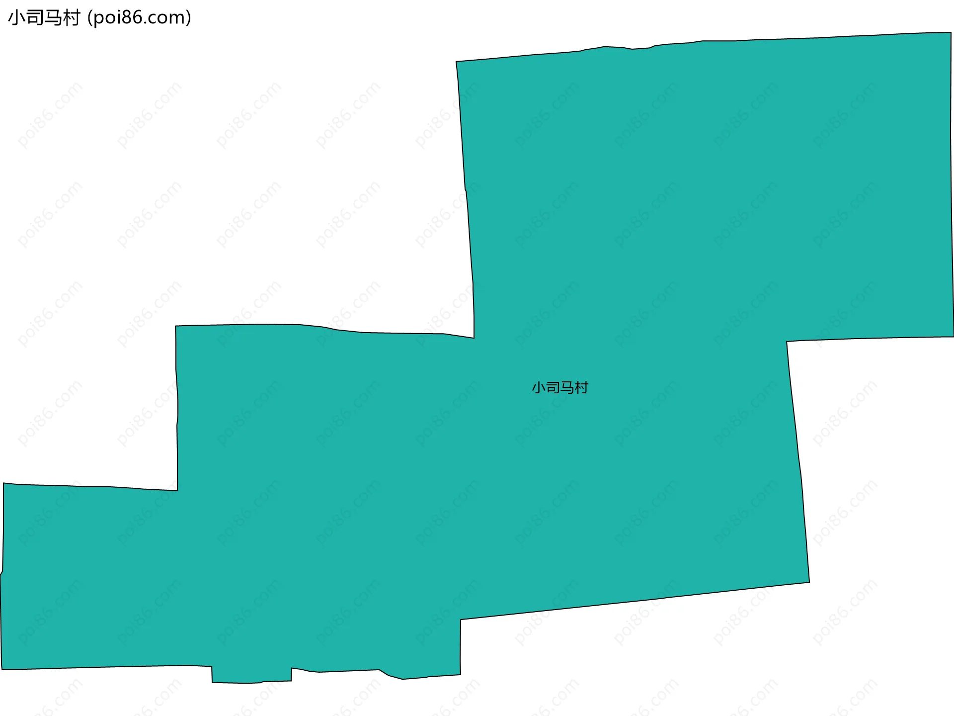 小司马村边界地图