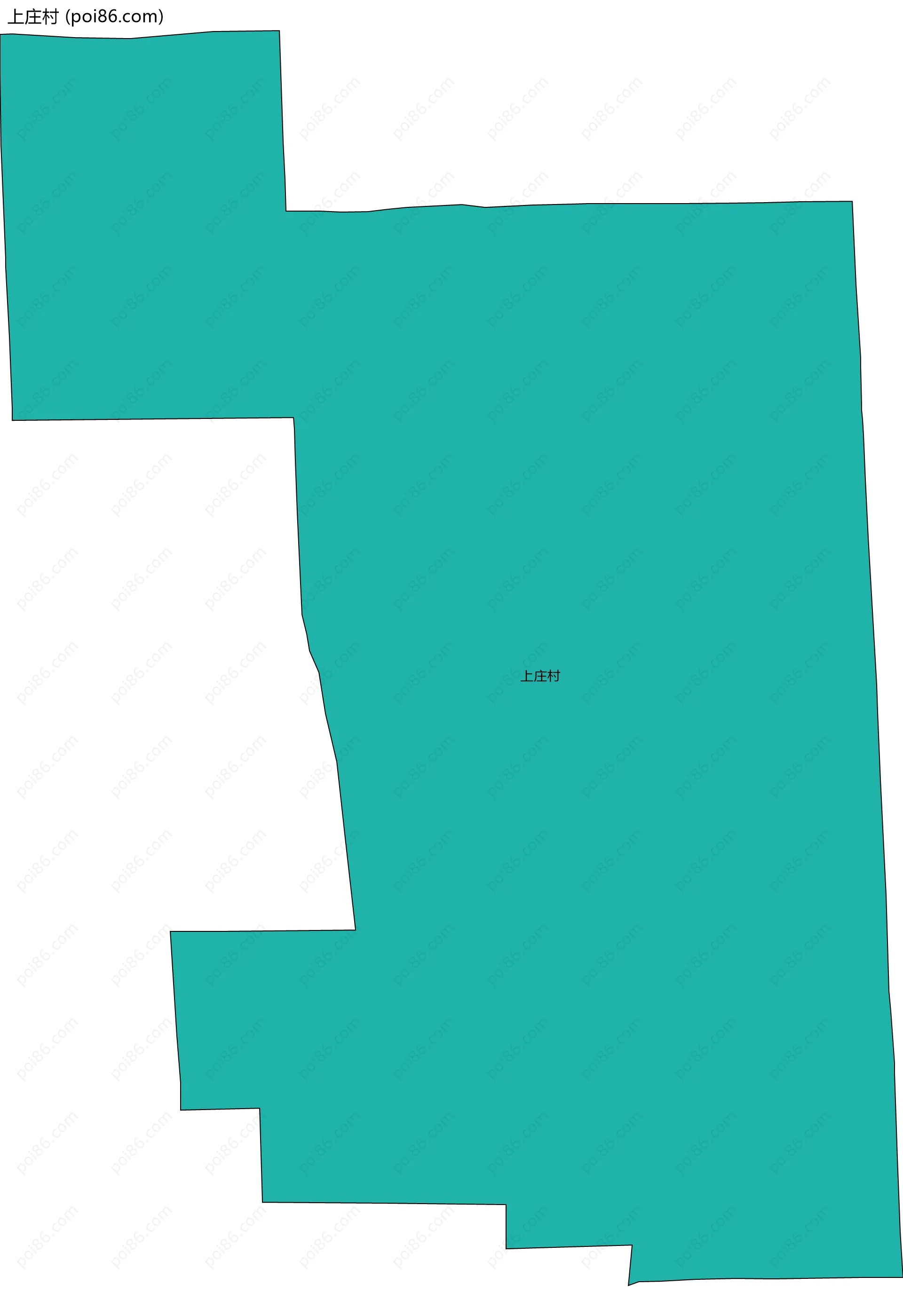 上庄村边界地图