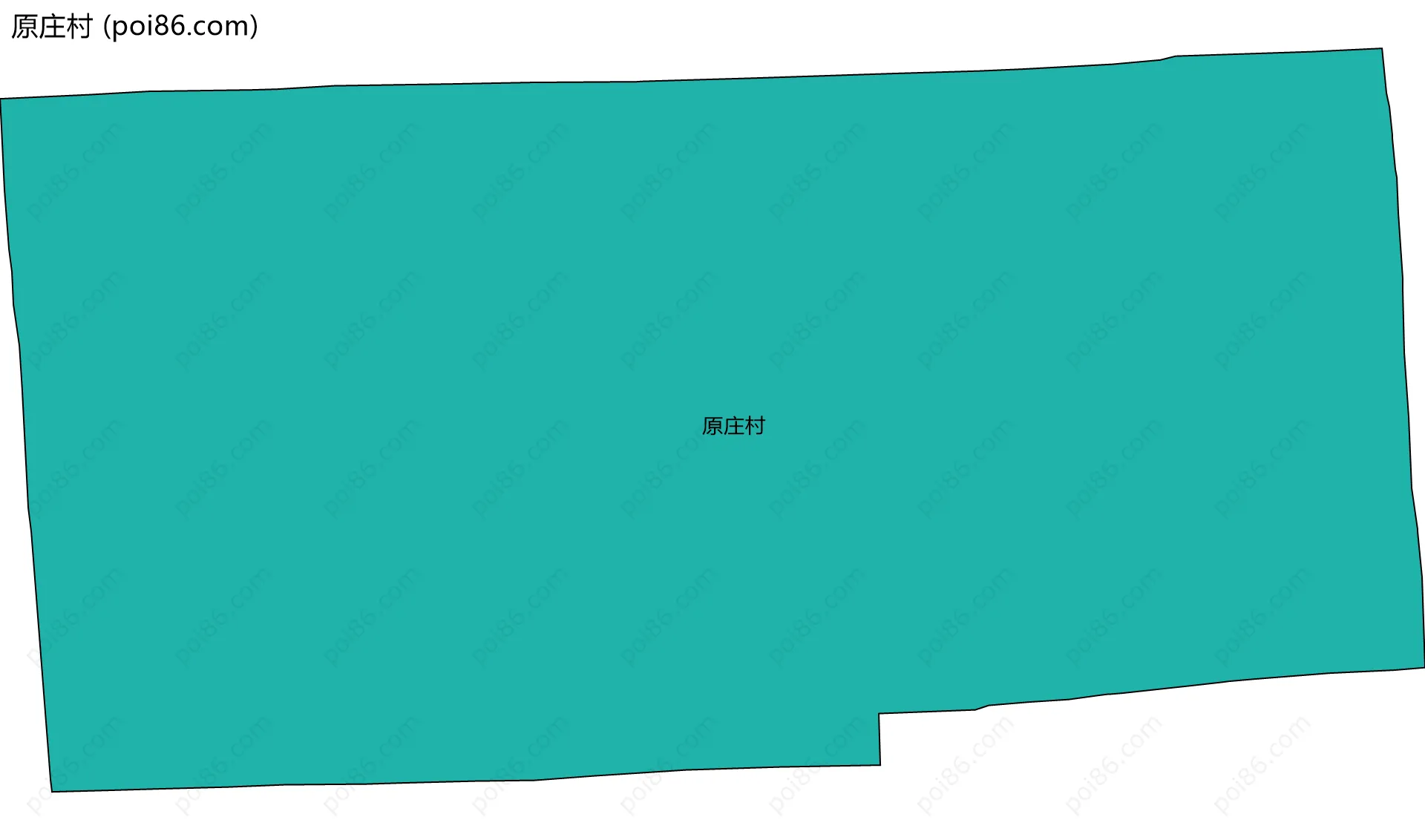 原庄村边界地图