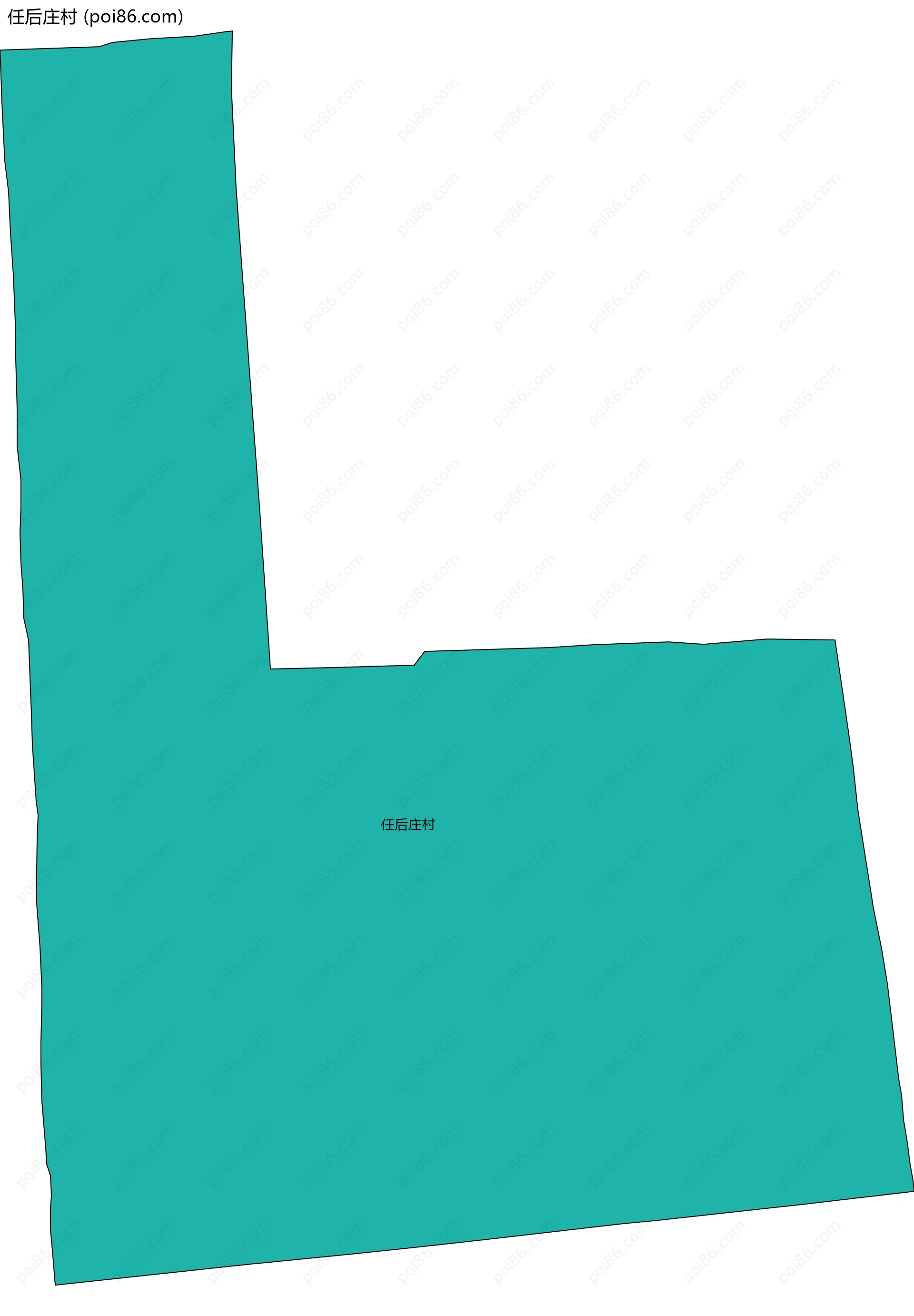 任后庄村边界地图