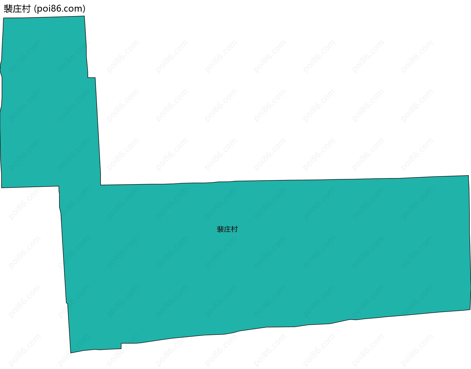 裴庄村边界地图