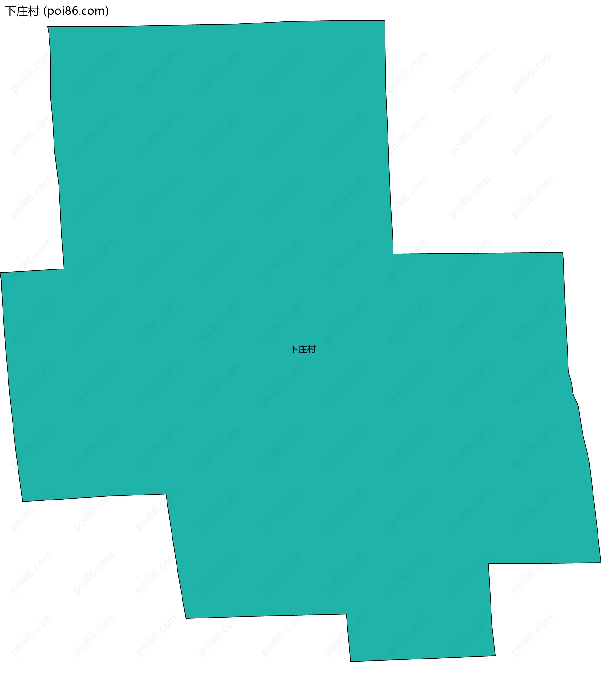 下庄村边界地图