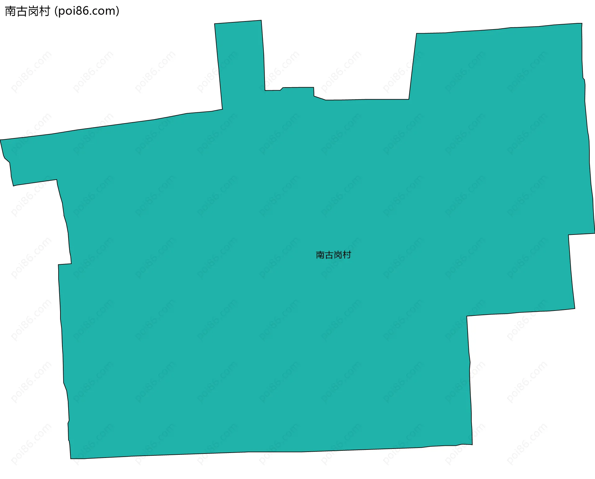 南古岗村边界地图