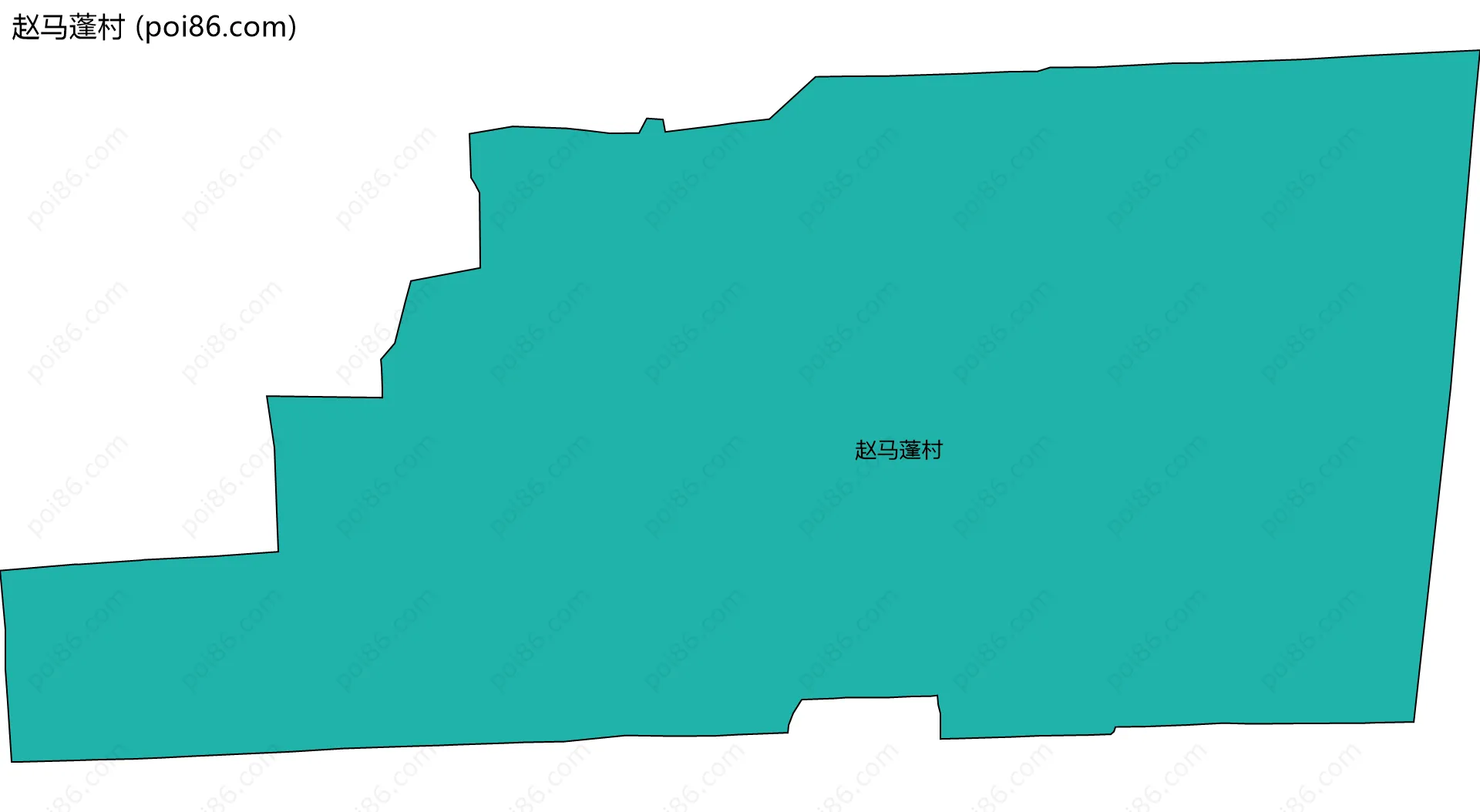 赵马蓬村边界地图