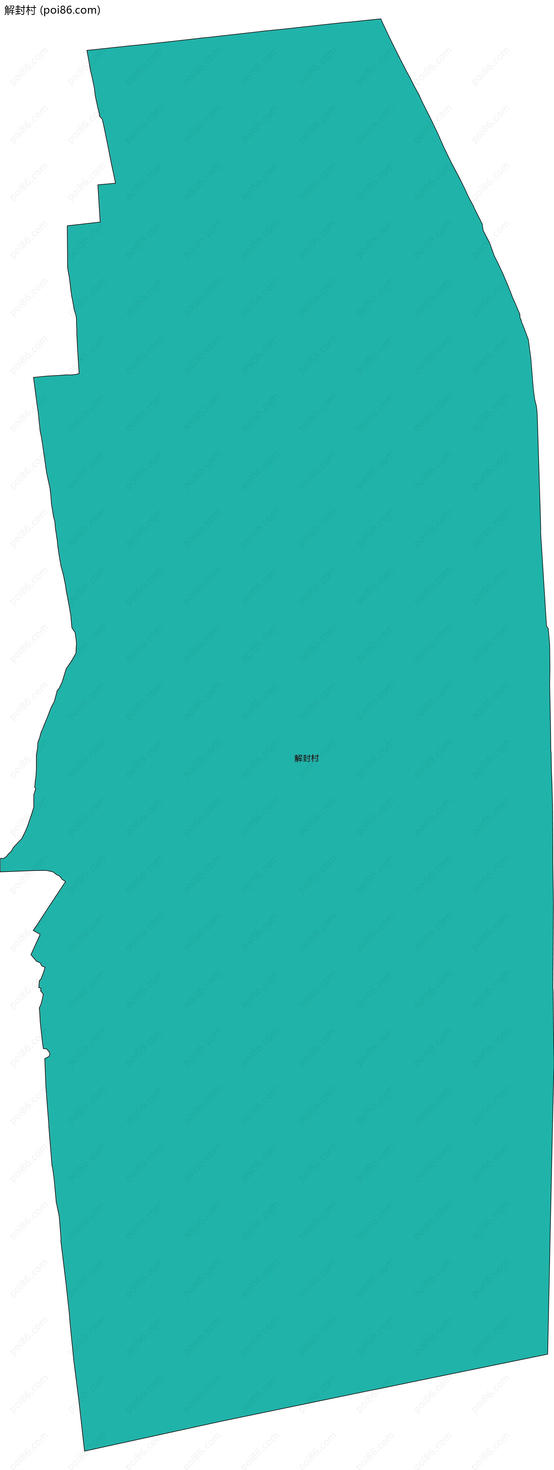 解封村边界地图