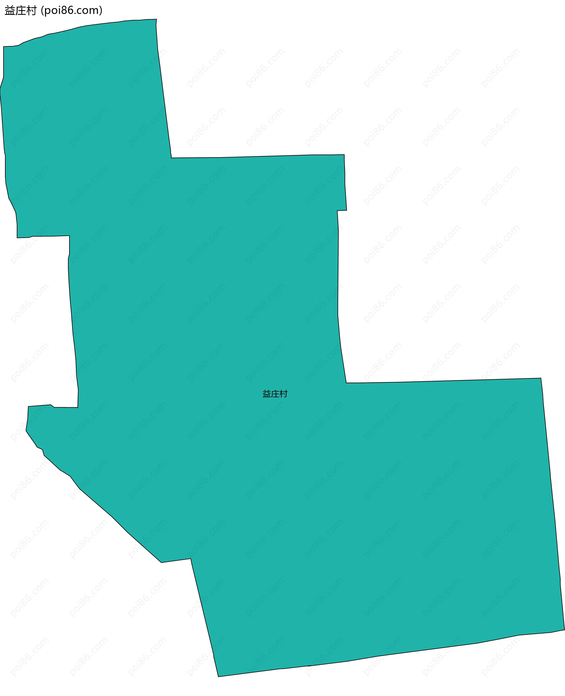 益庄村边界地图