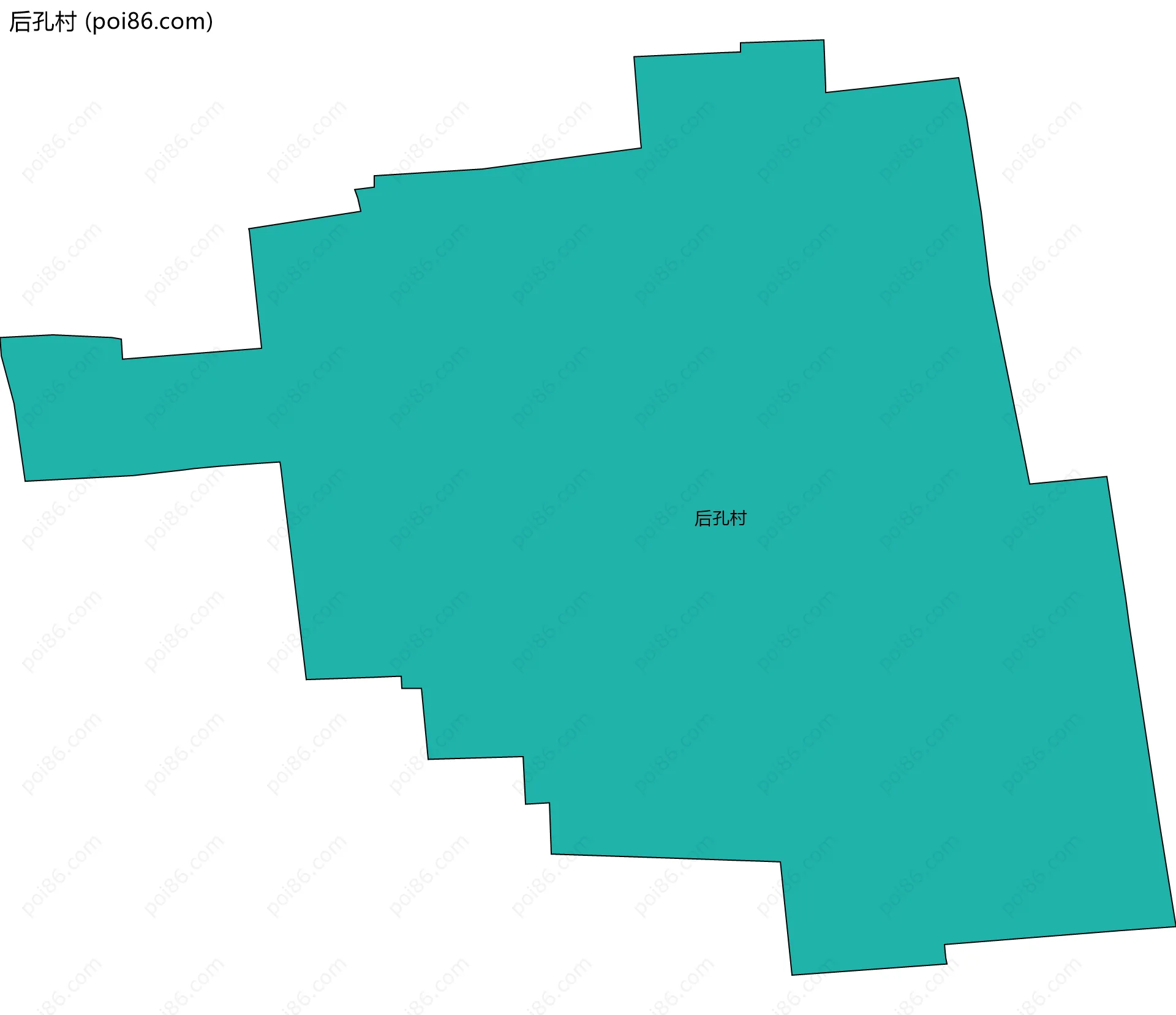 后孔村边界地图