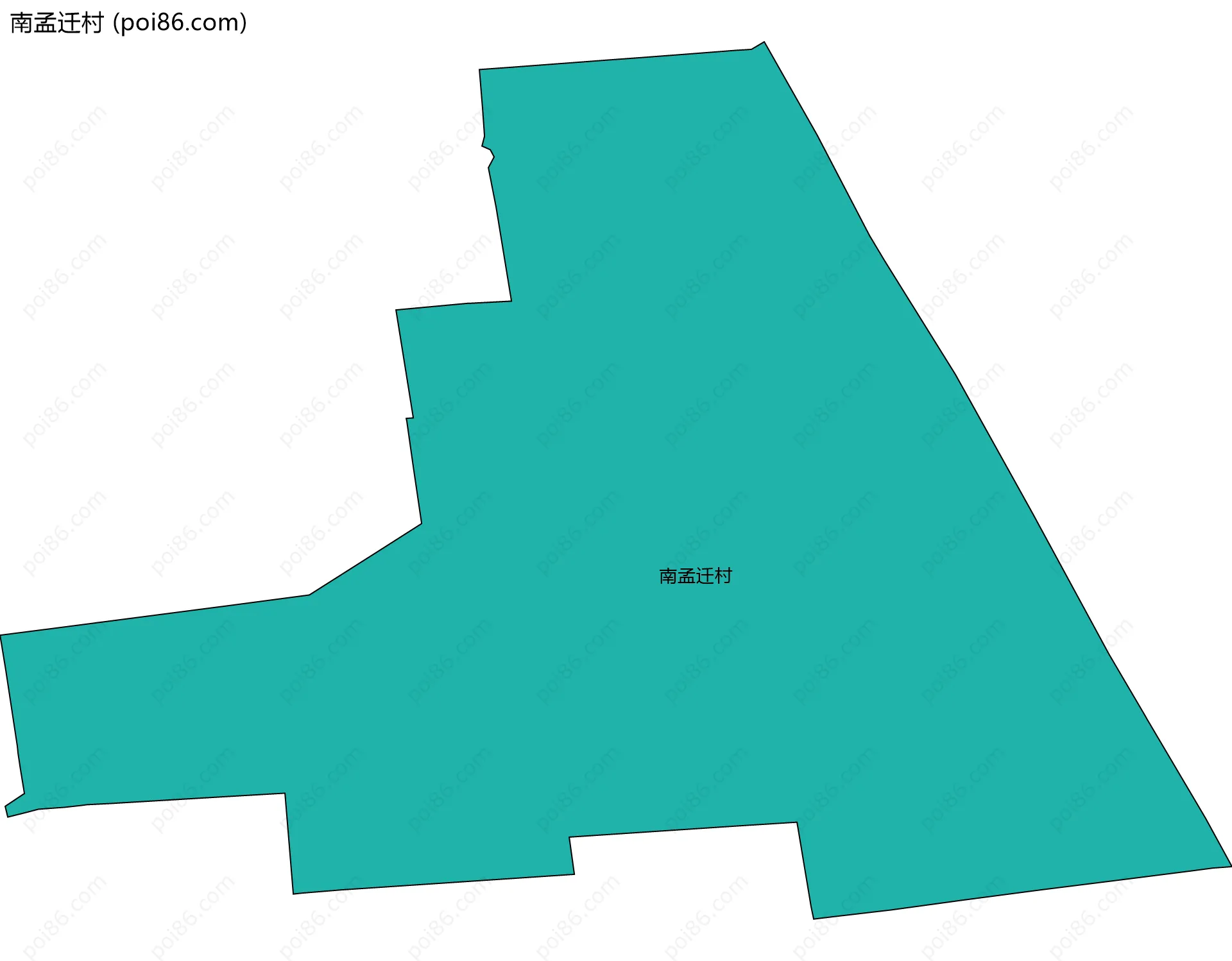 南孟迁村边界地图