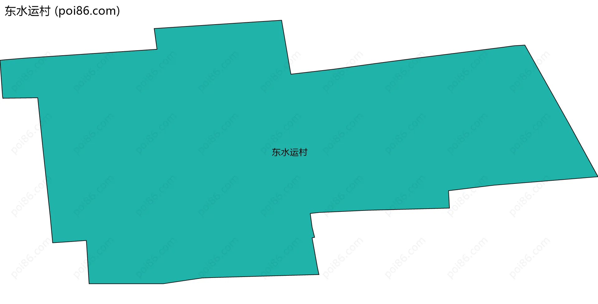 东水运村边界地图