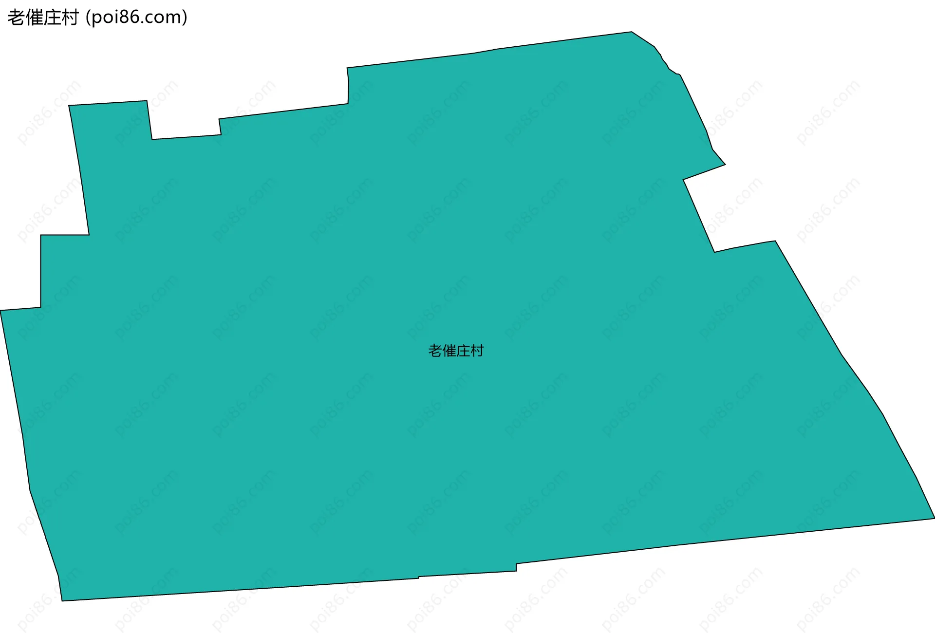 老催庄村边界地图