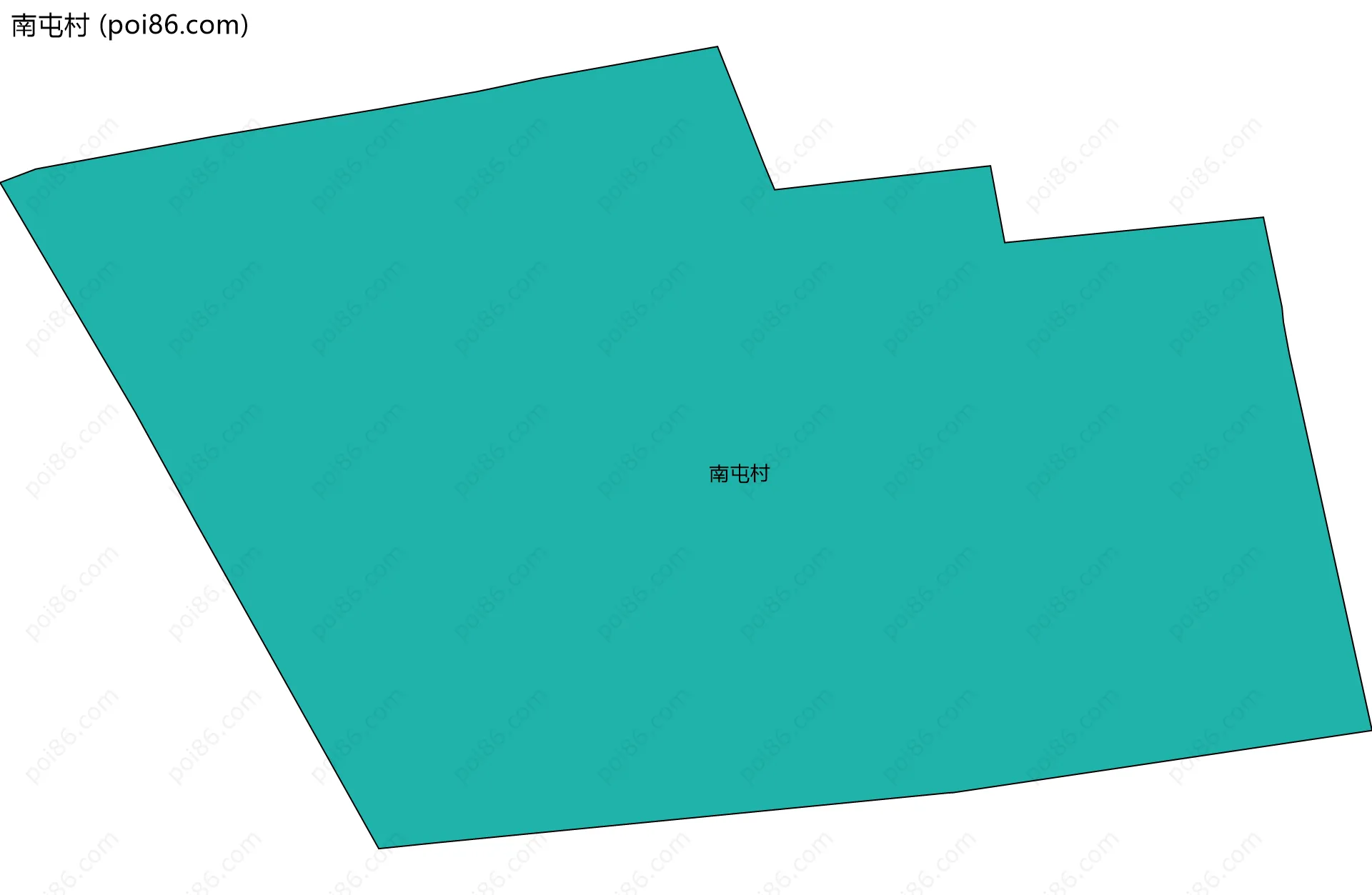 南屯村边界地图