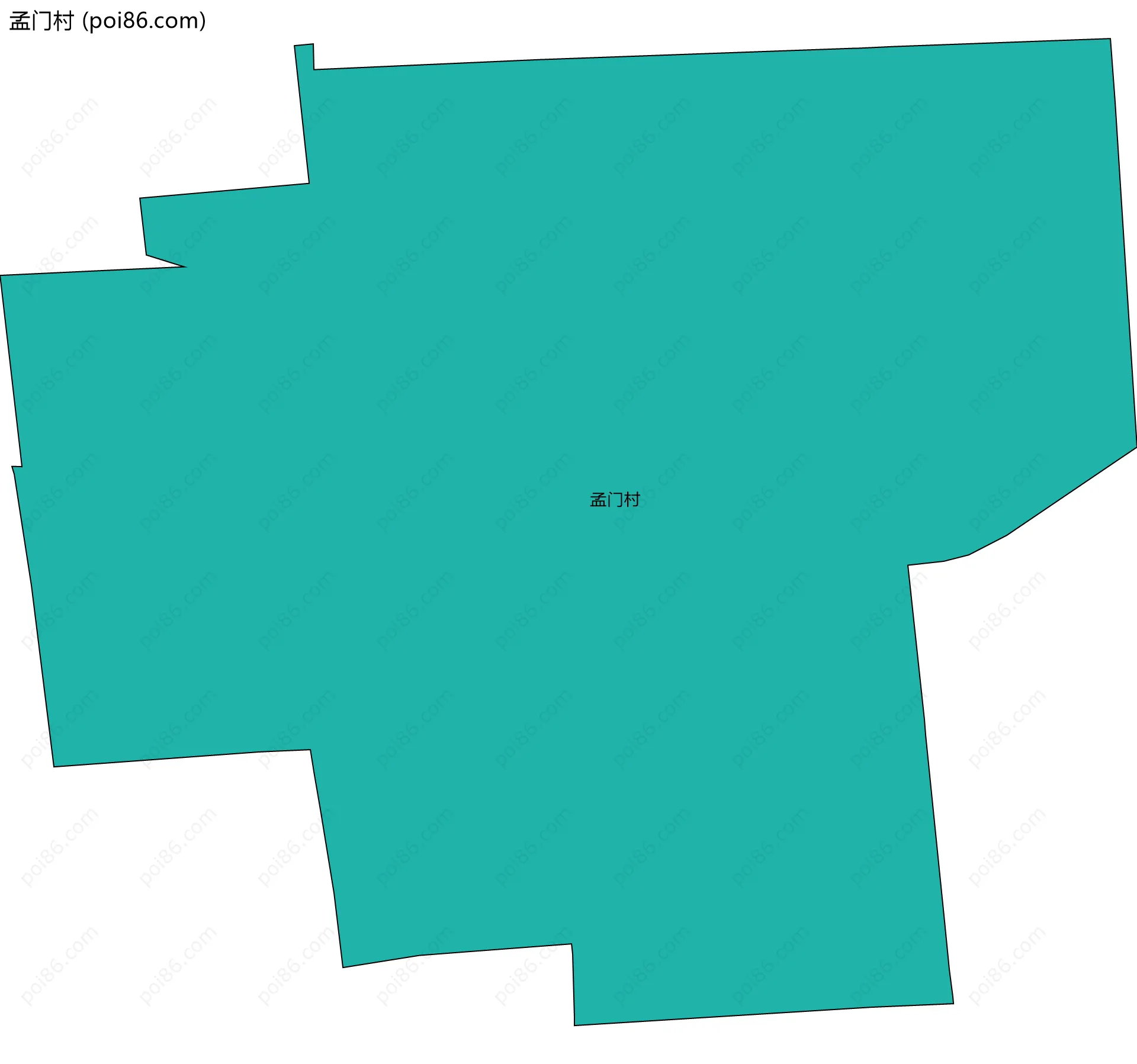 孟门村边界地图