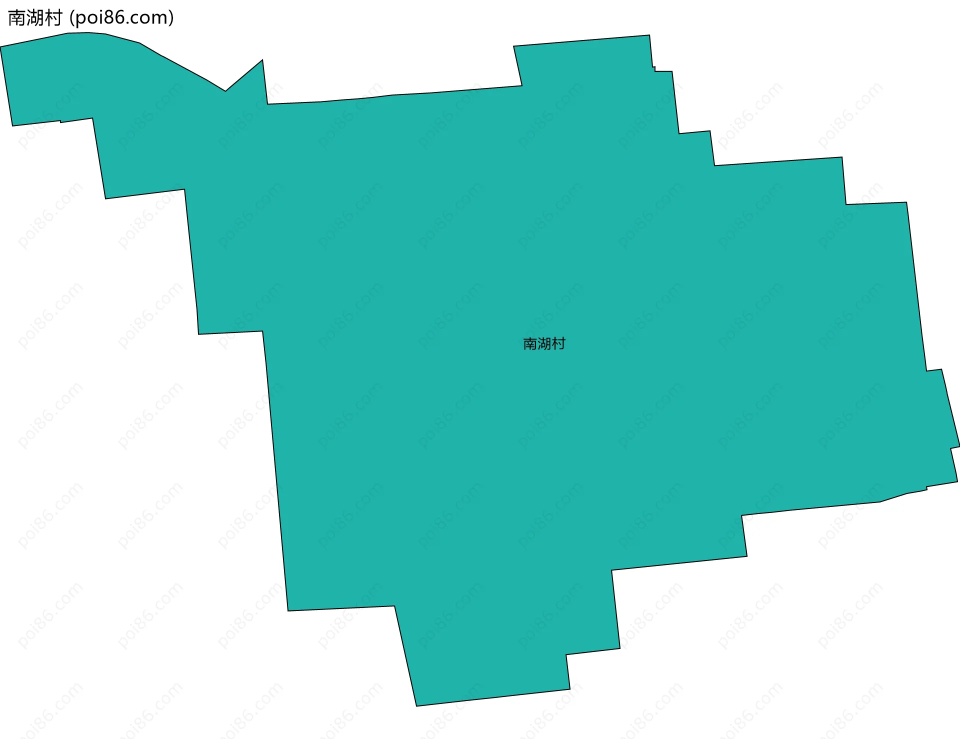 南湖村边界地图