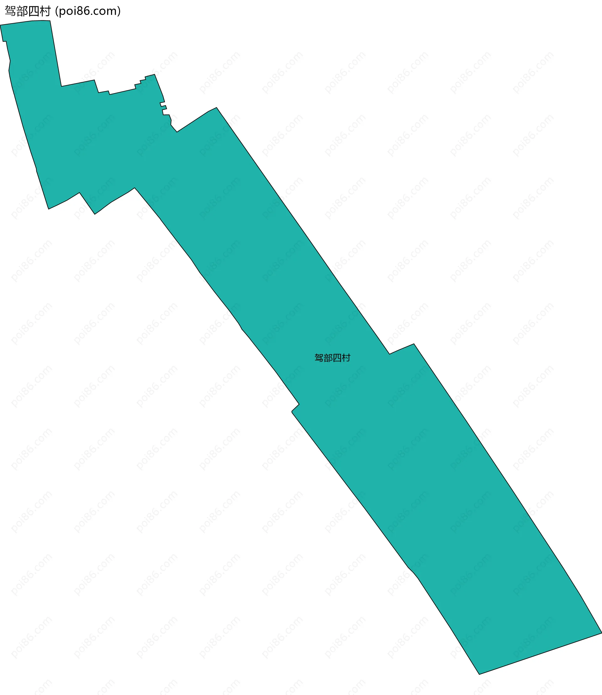 驾部四村边界地图