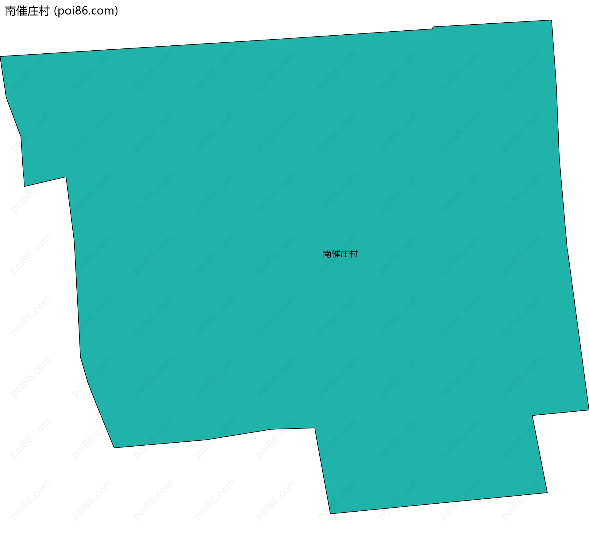 南催庄村边界地图