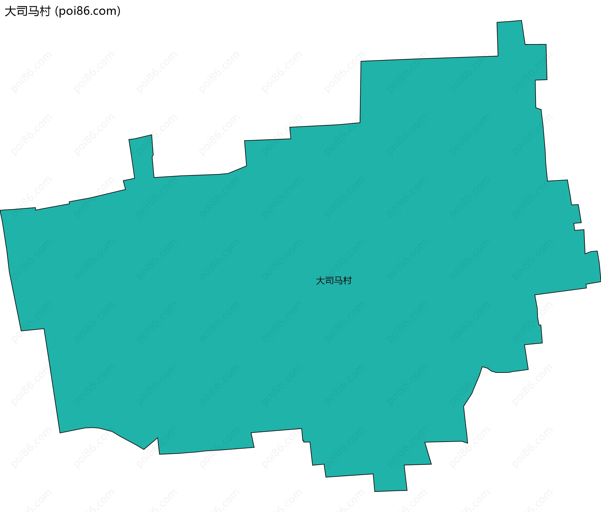 大司马村边界地图