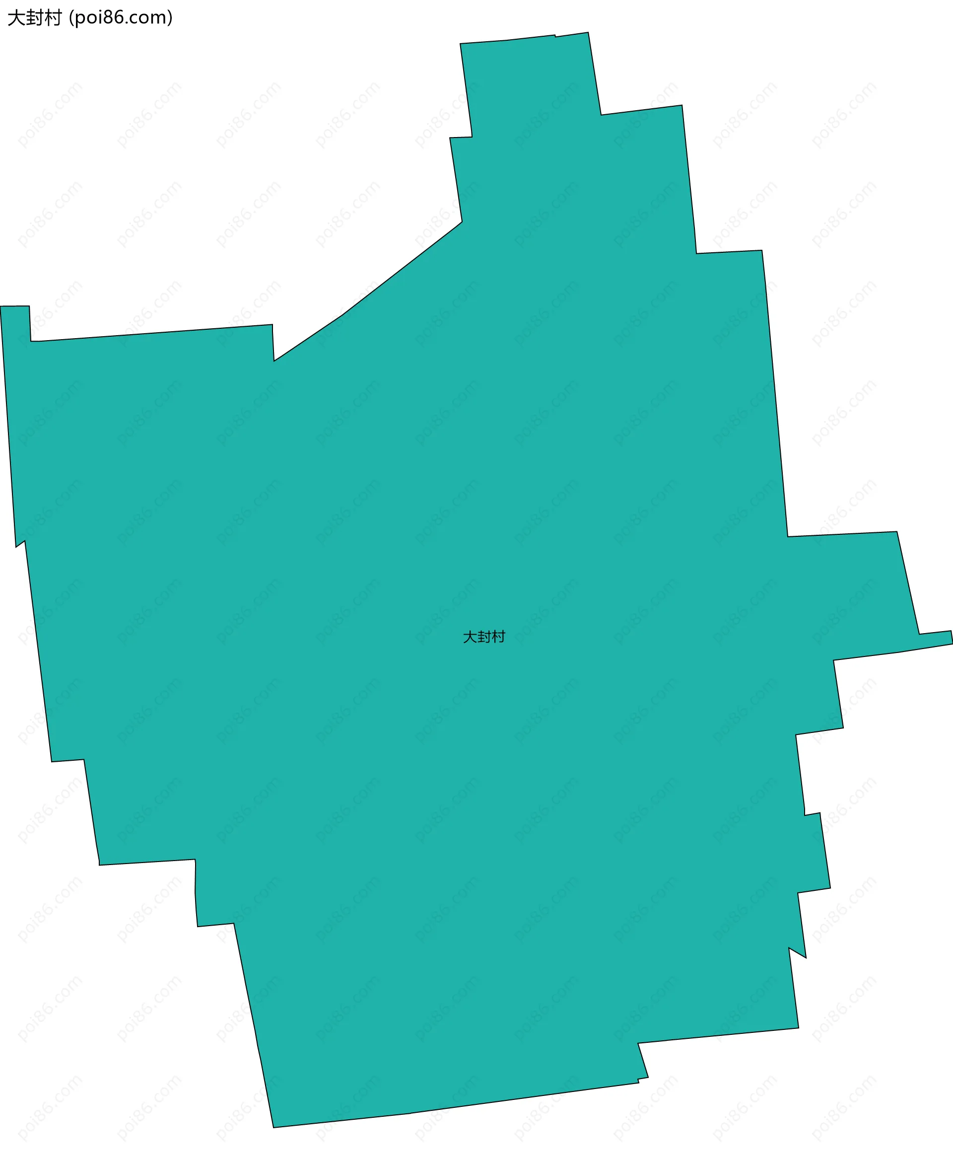 大封村边界地图