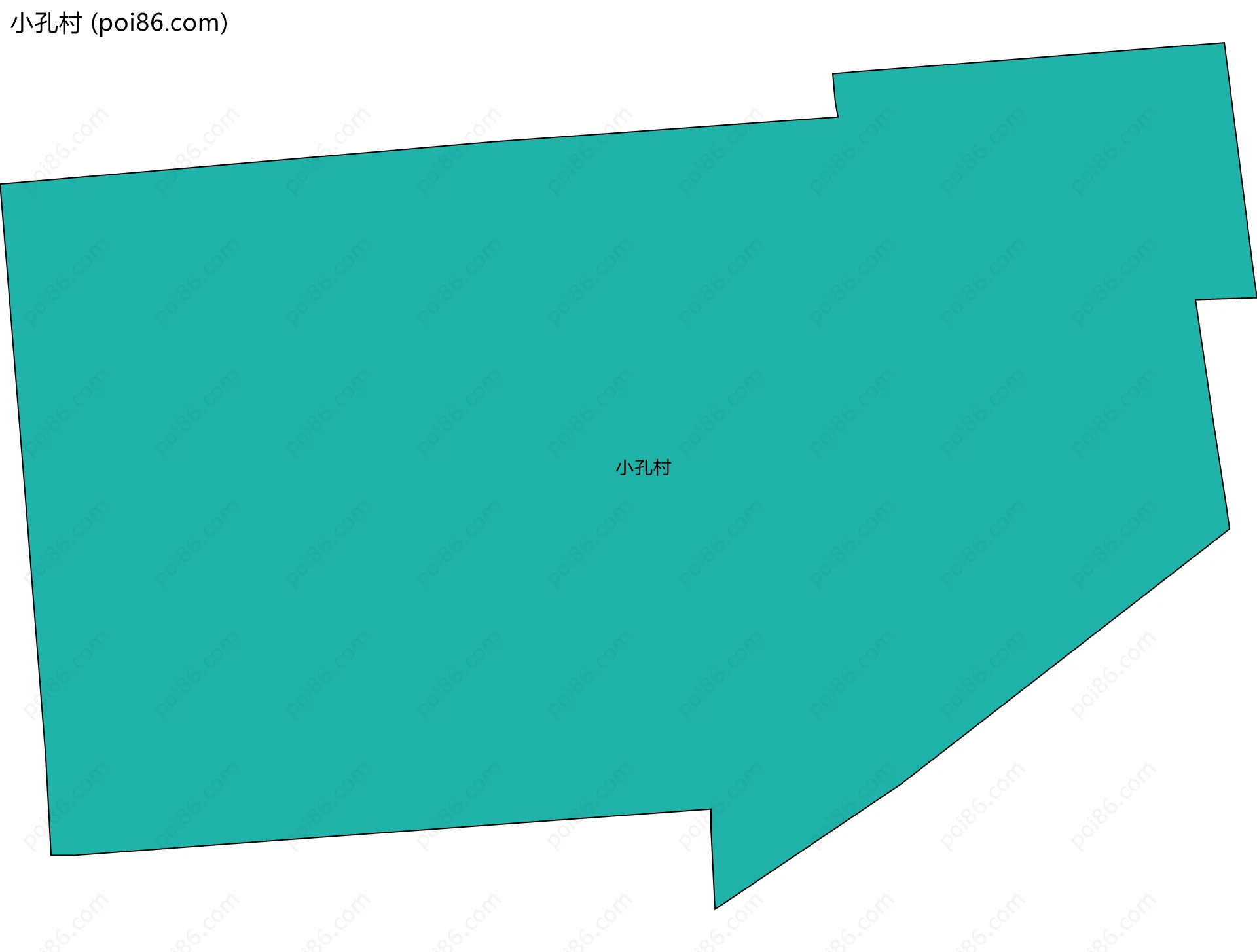 小孔村边界地图