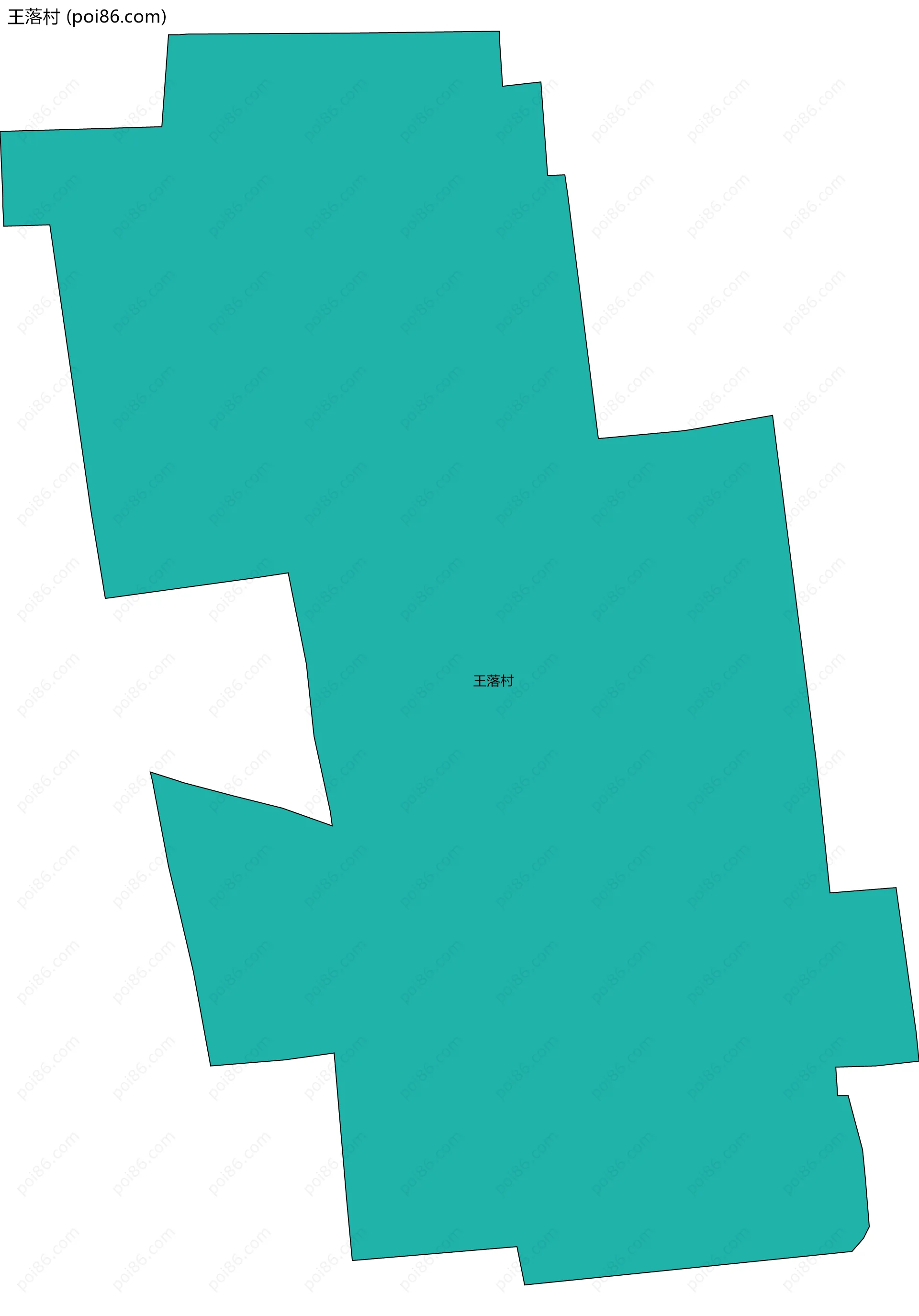 王落村边界地图