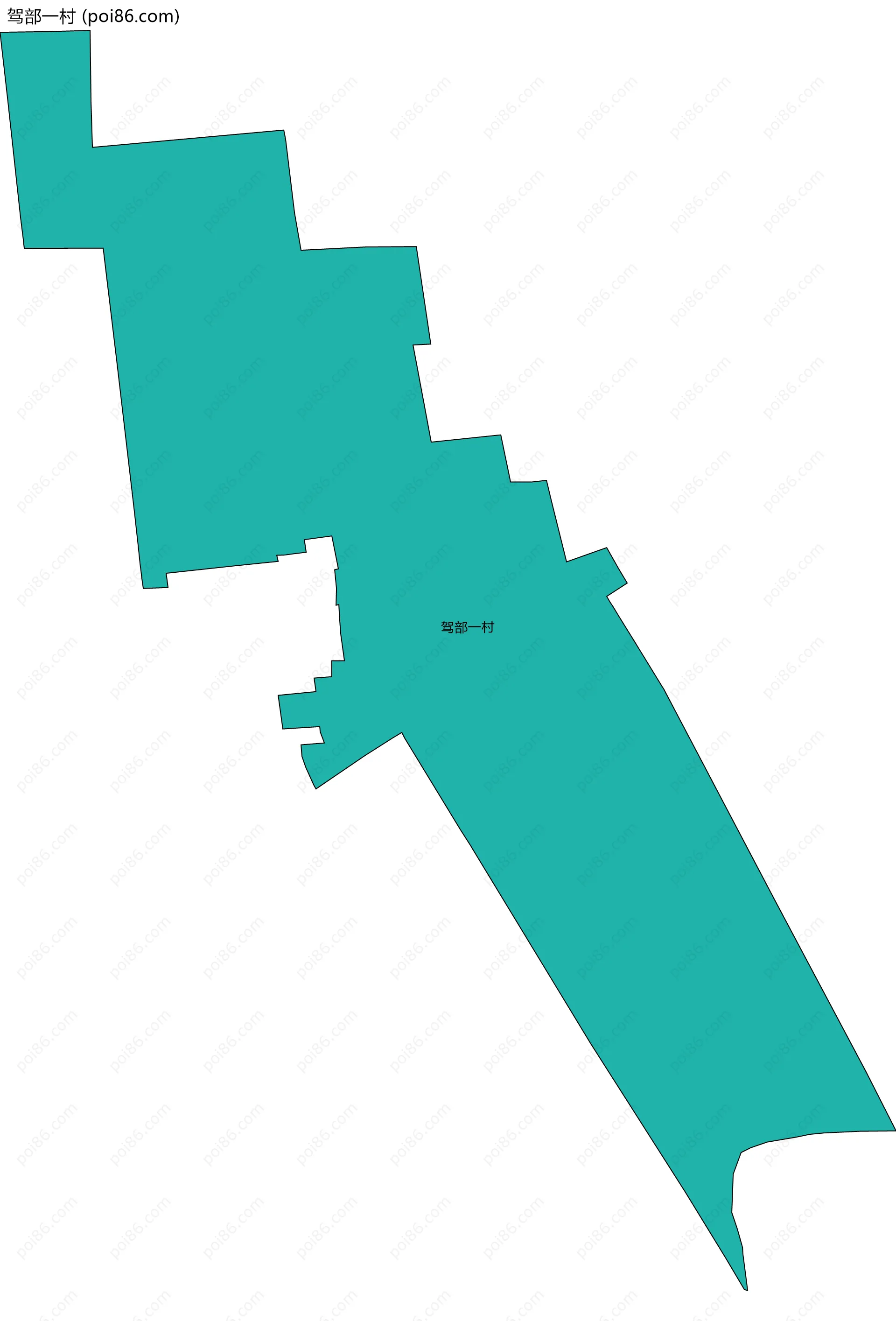 驾部一村边界地图