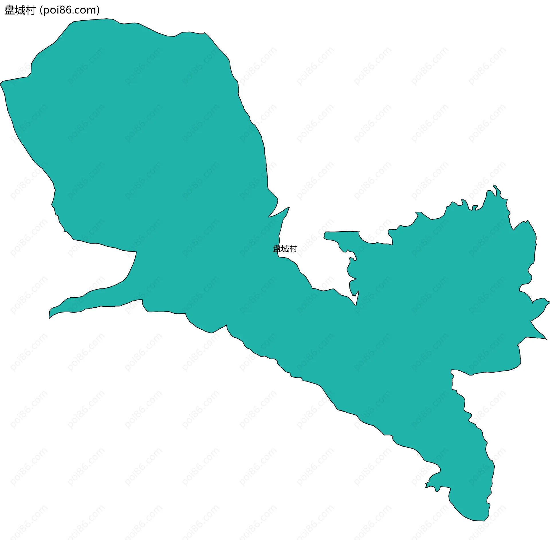 盘城村边界地图