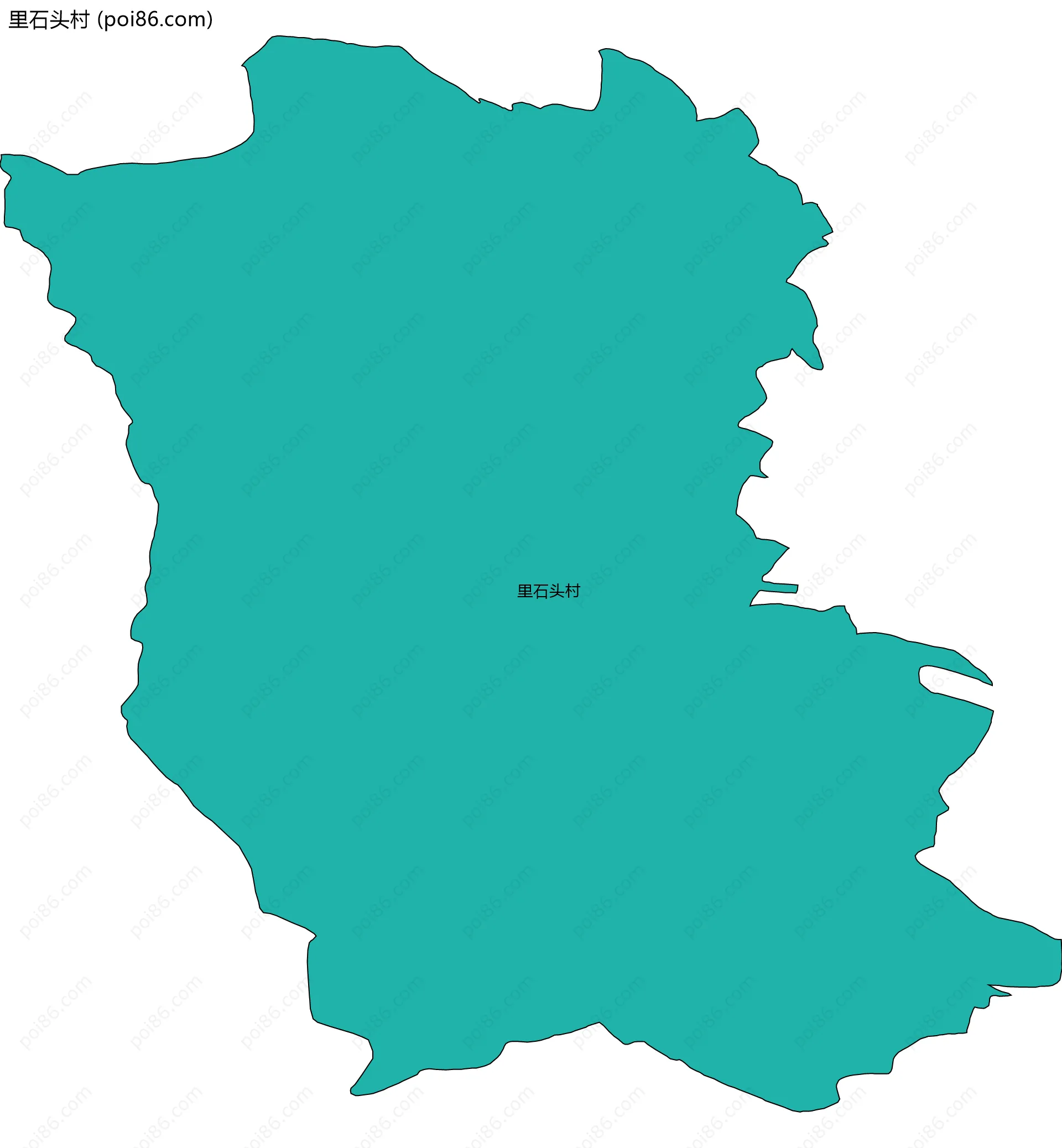里石头村边界地图