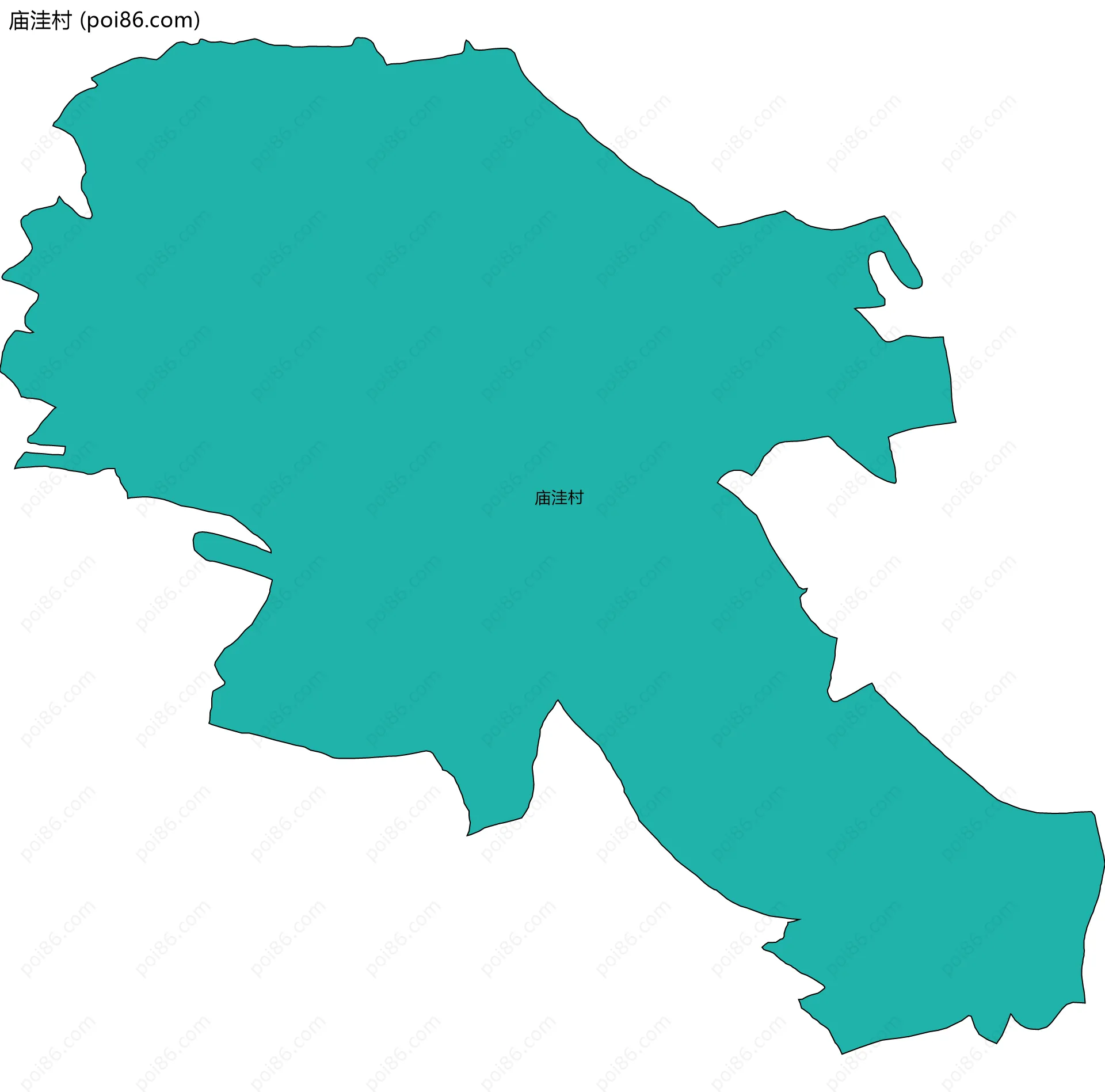 庙洼村边界地图