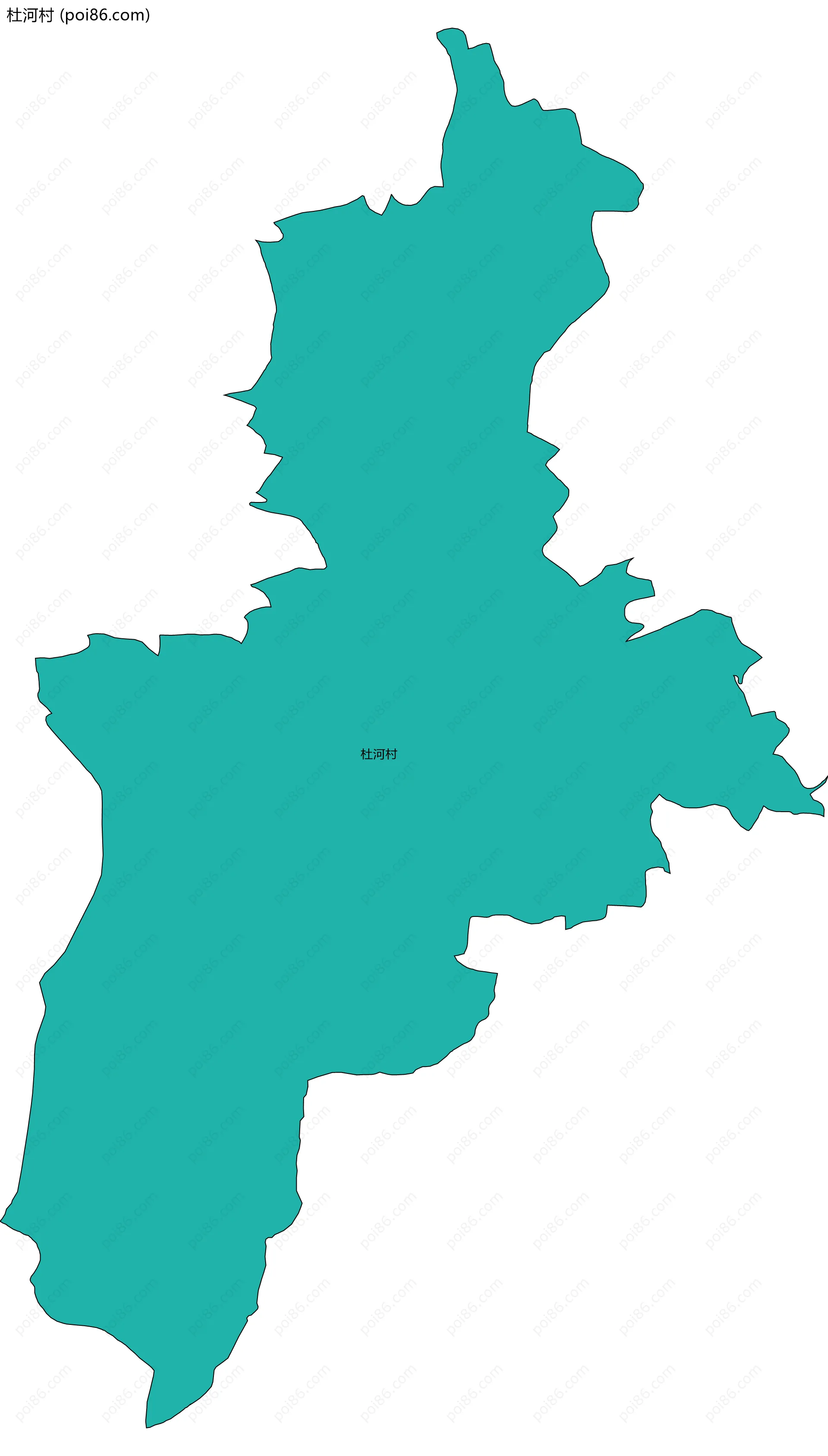 杜河村边界地图