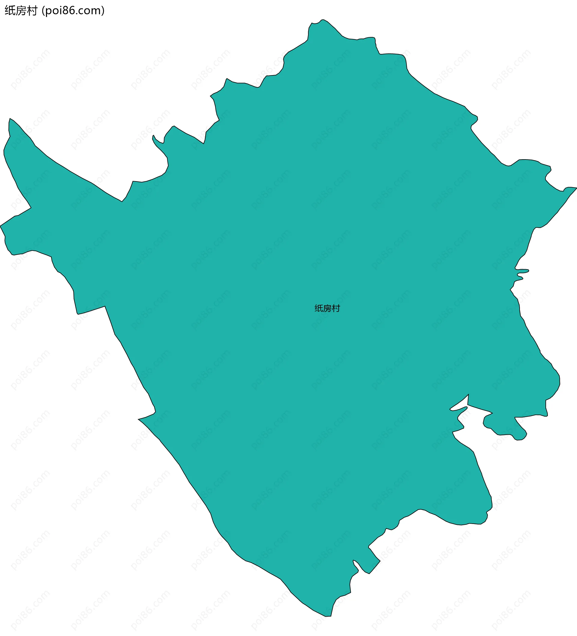 纸房村边界地图