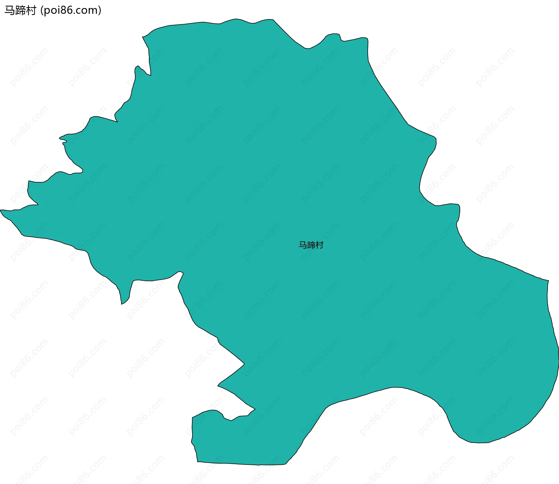 马蹄村边界地图