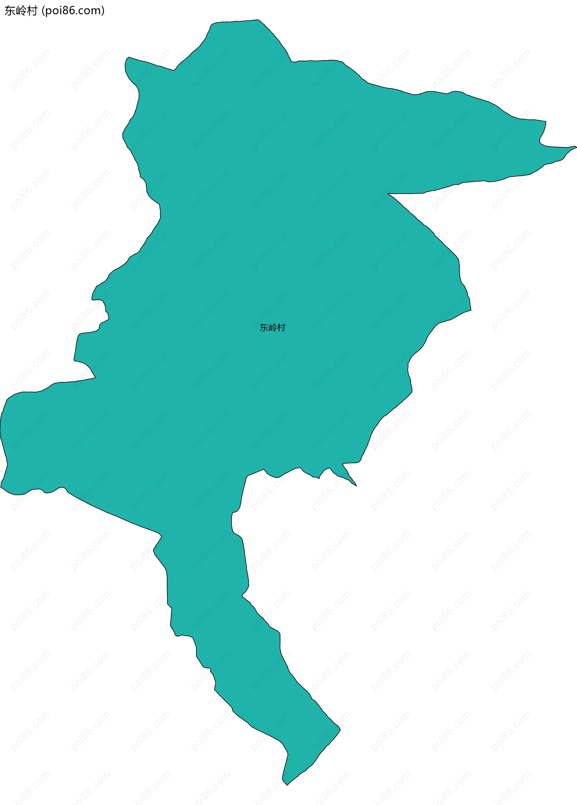 东岭村边界地图