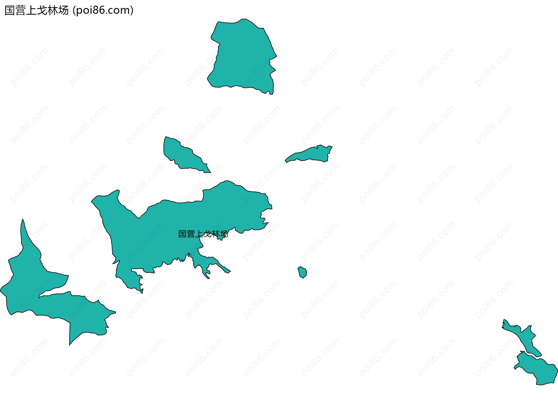 国营上戈林场边界地图