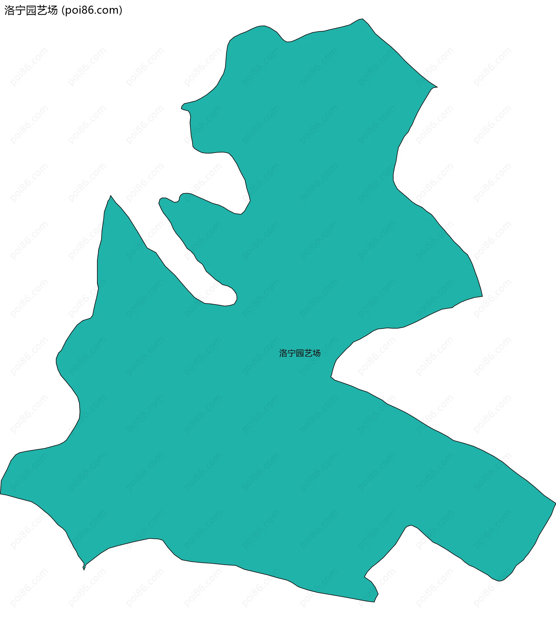 洛宁园艺场边界地图