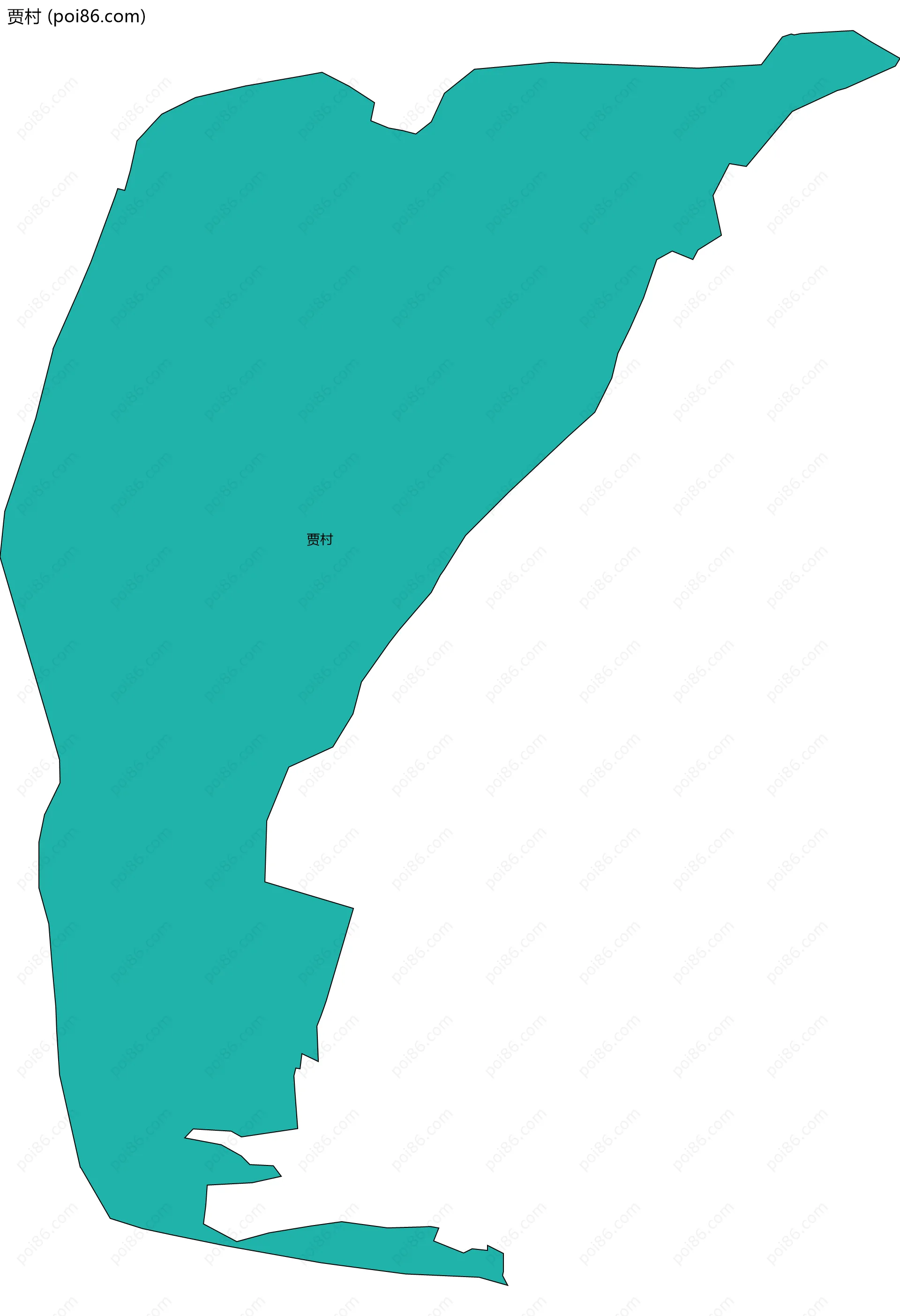 贾村边界地图