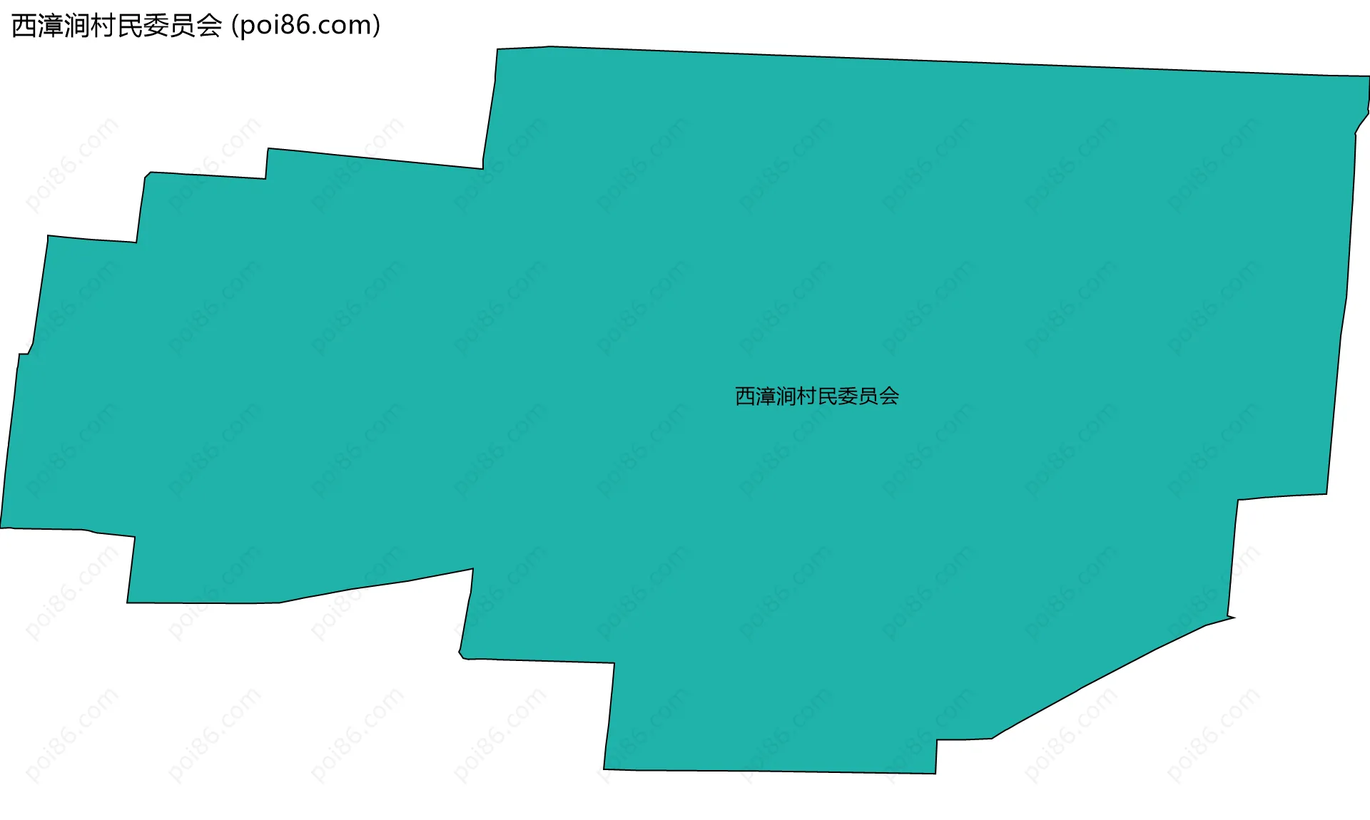 西漳涧村民委员会边界地图