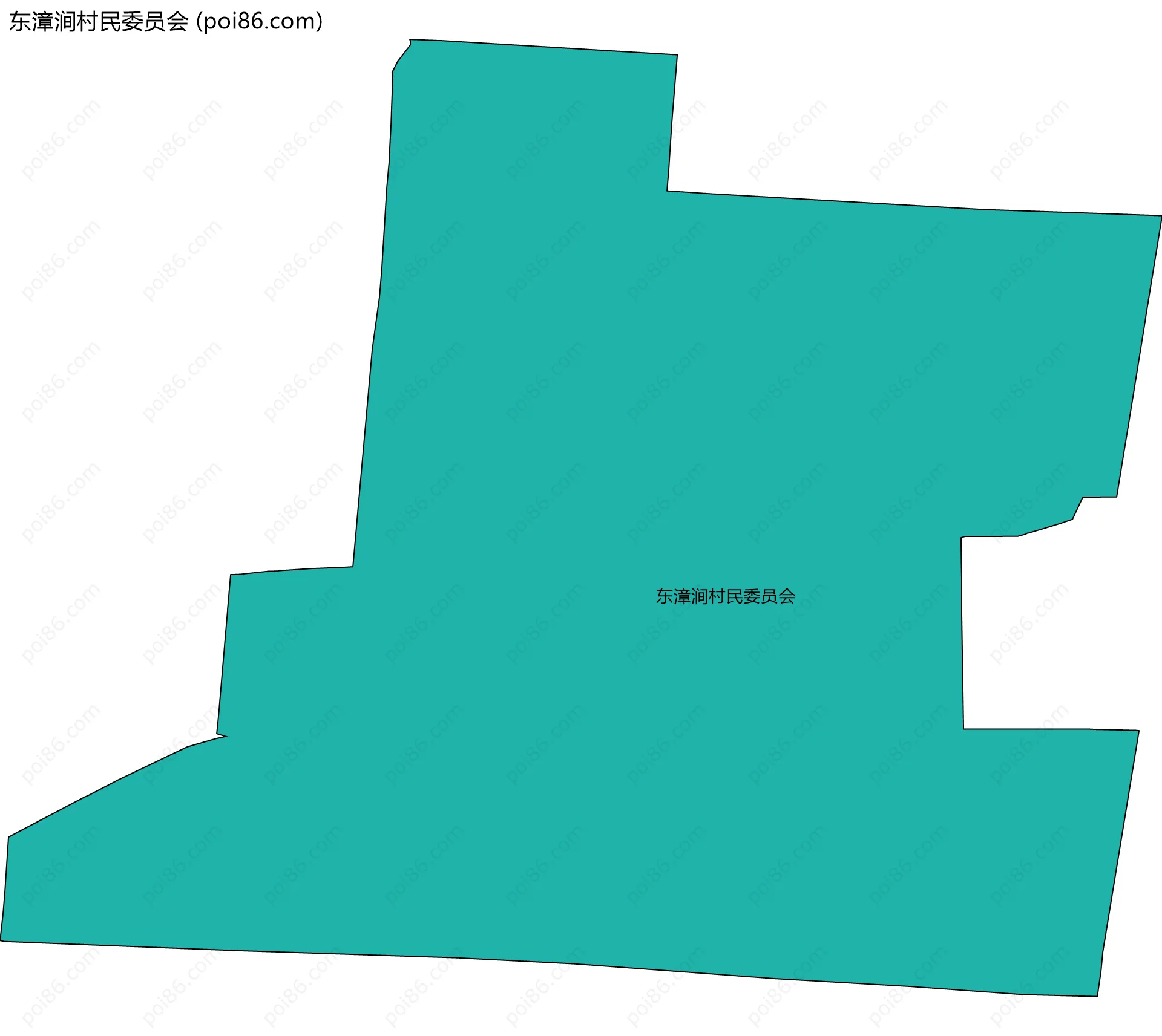 东漳涧村民委员会边界地图
