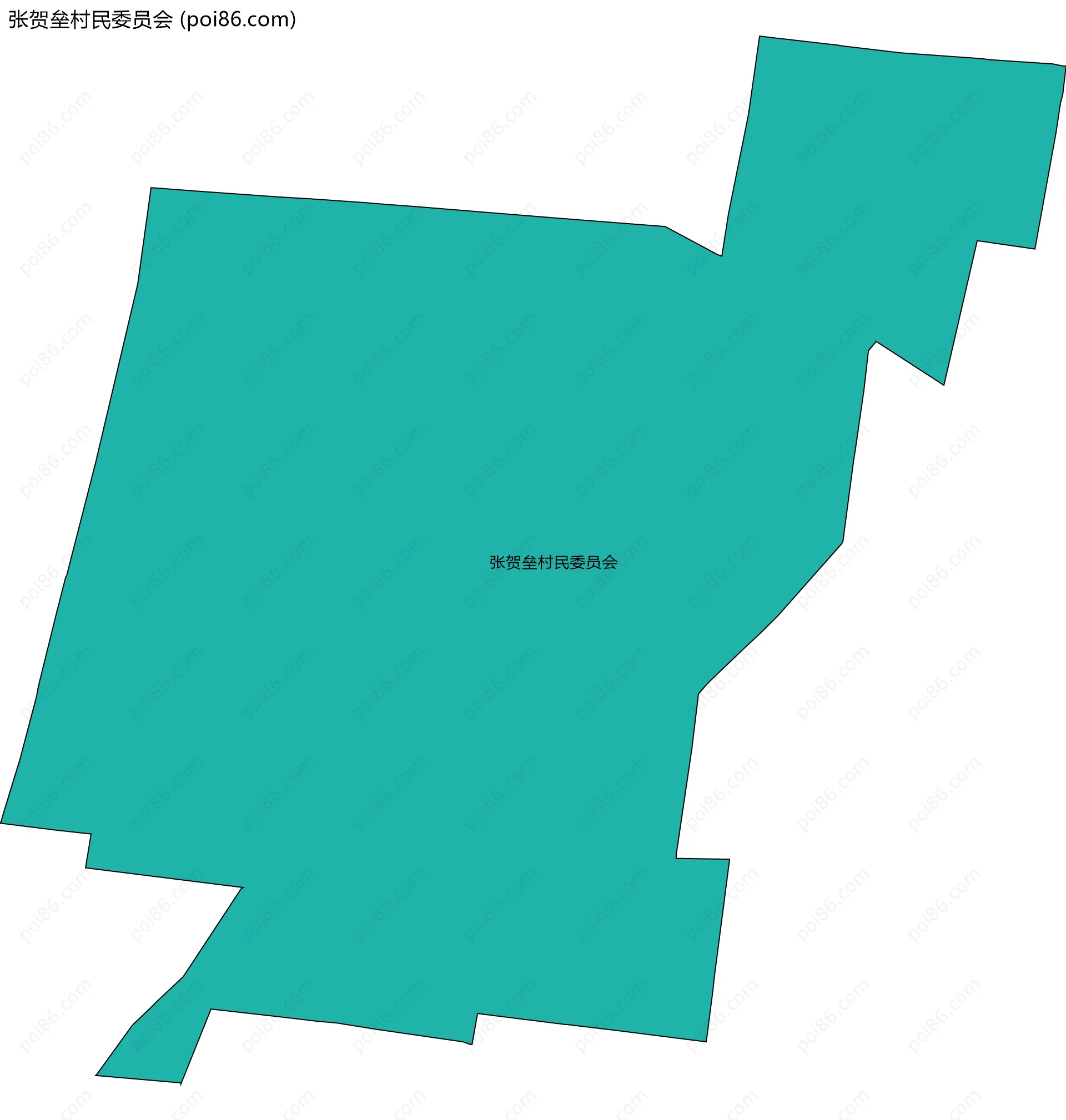 张贺垒村民委员会边界地图