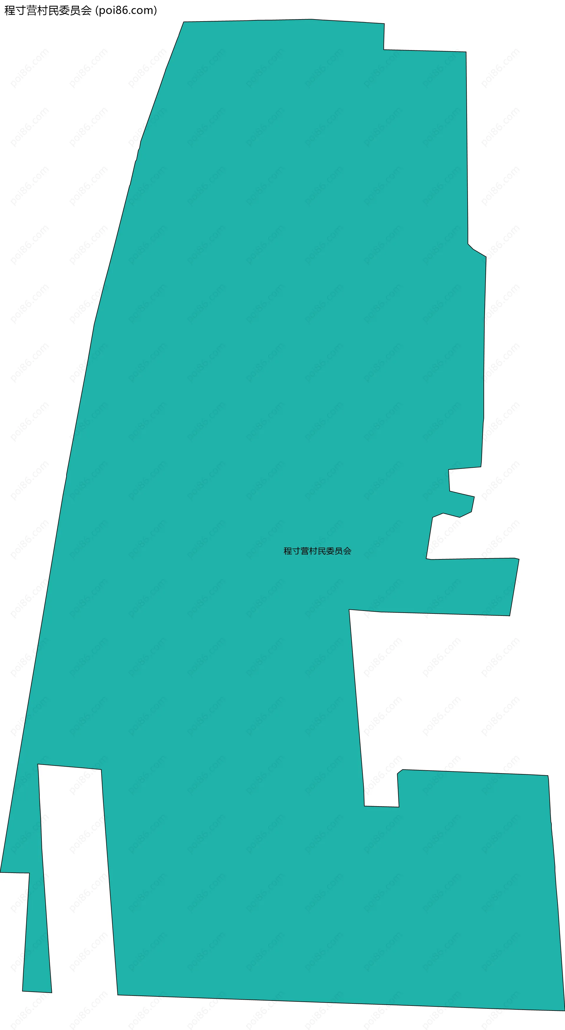 程寸营村民委员会边界地图