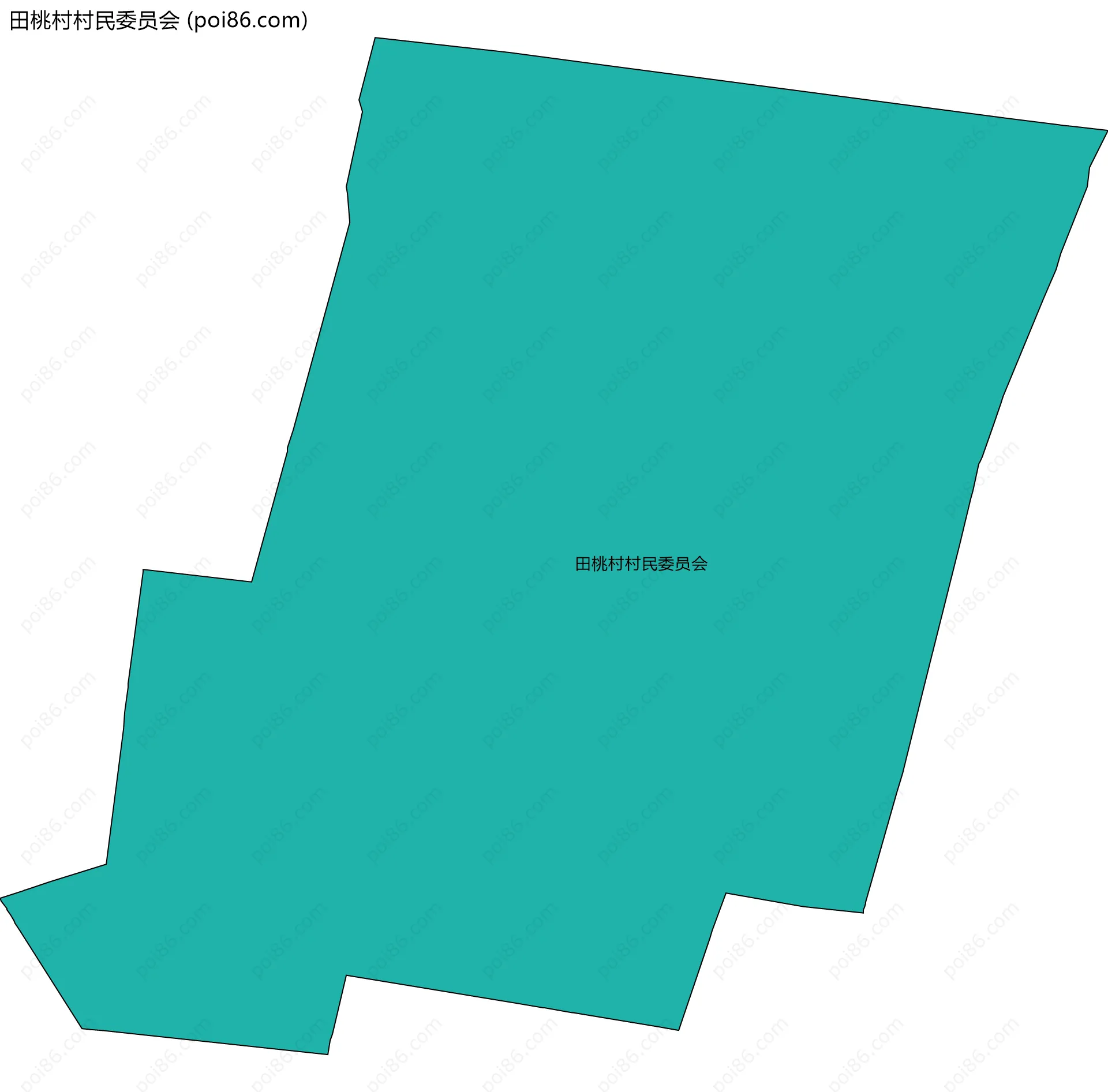 田桃村村民委员会边界地图