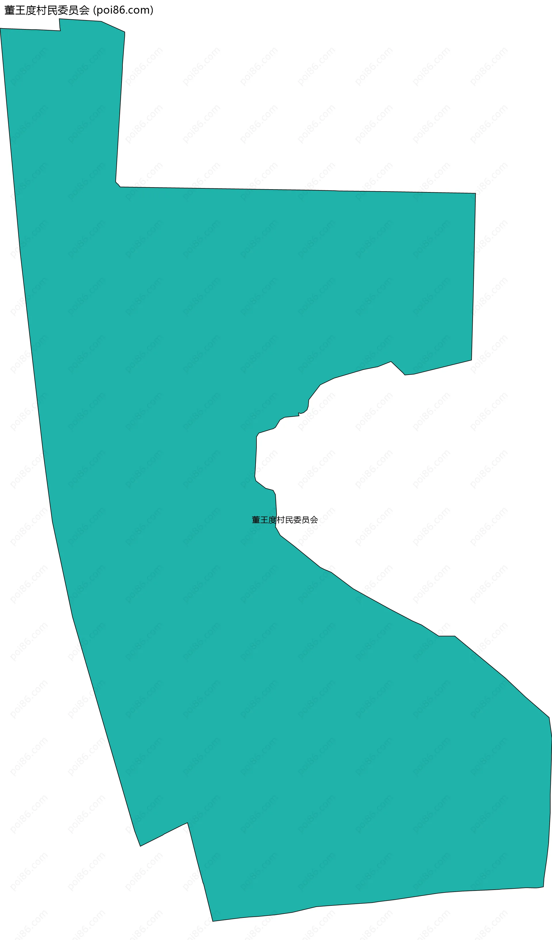 董王度村民委员会边界地图