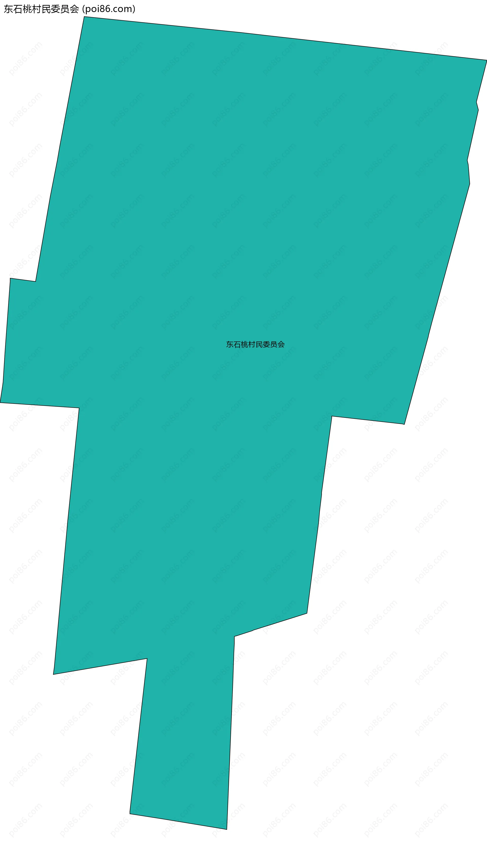 东石桃村民委员会边界地图