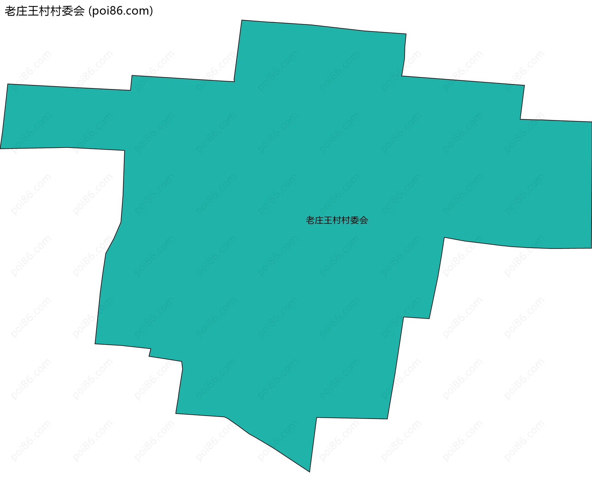 老庄王村村委会边界地图