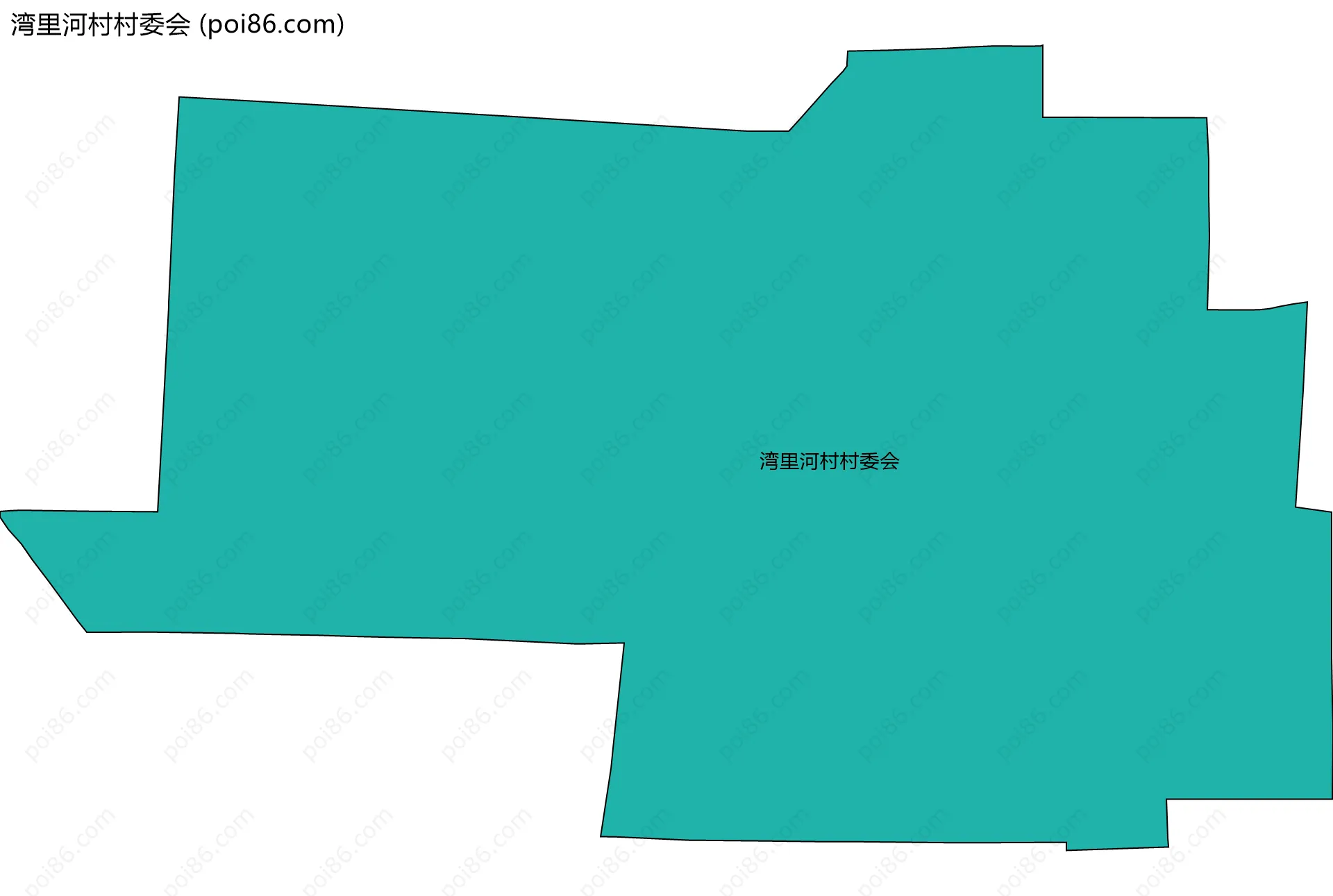 湾里河村村委会边界地图