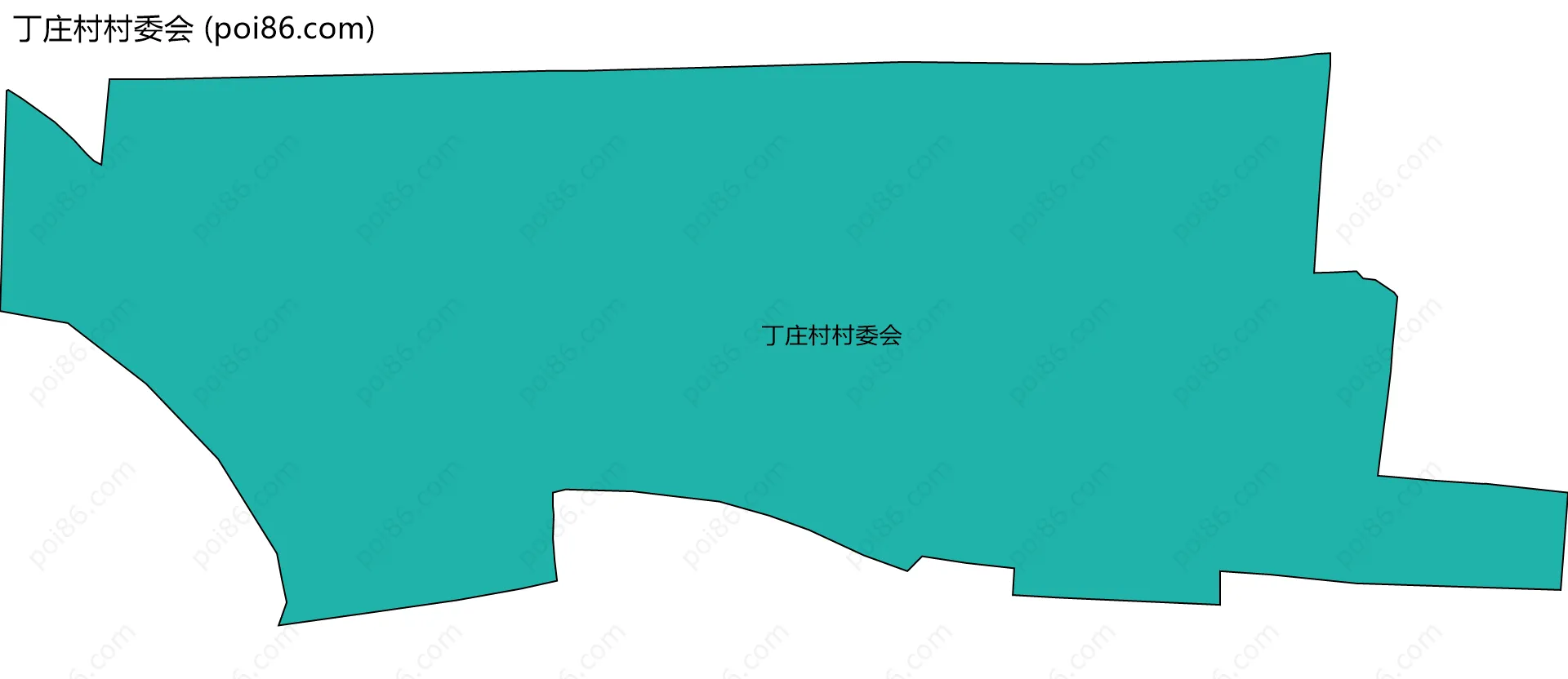 丁庄村村委会边界地图