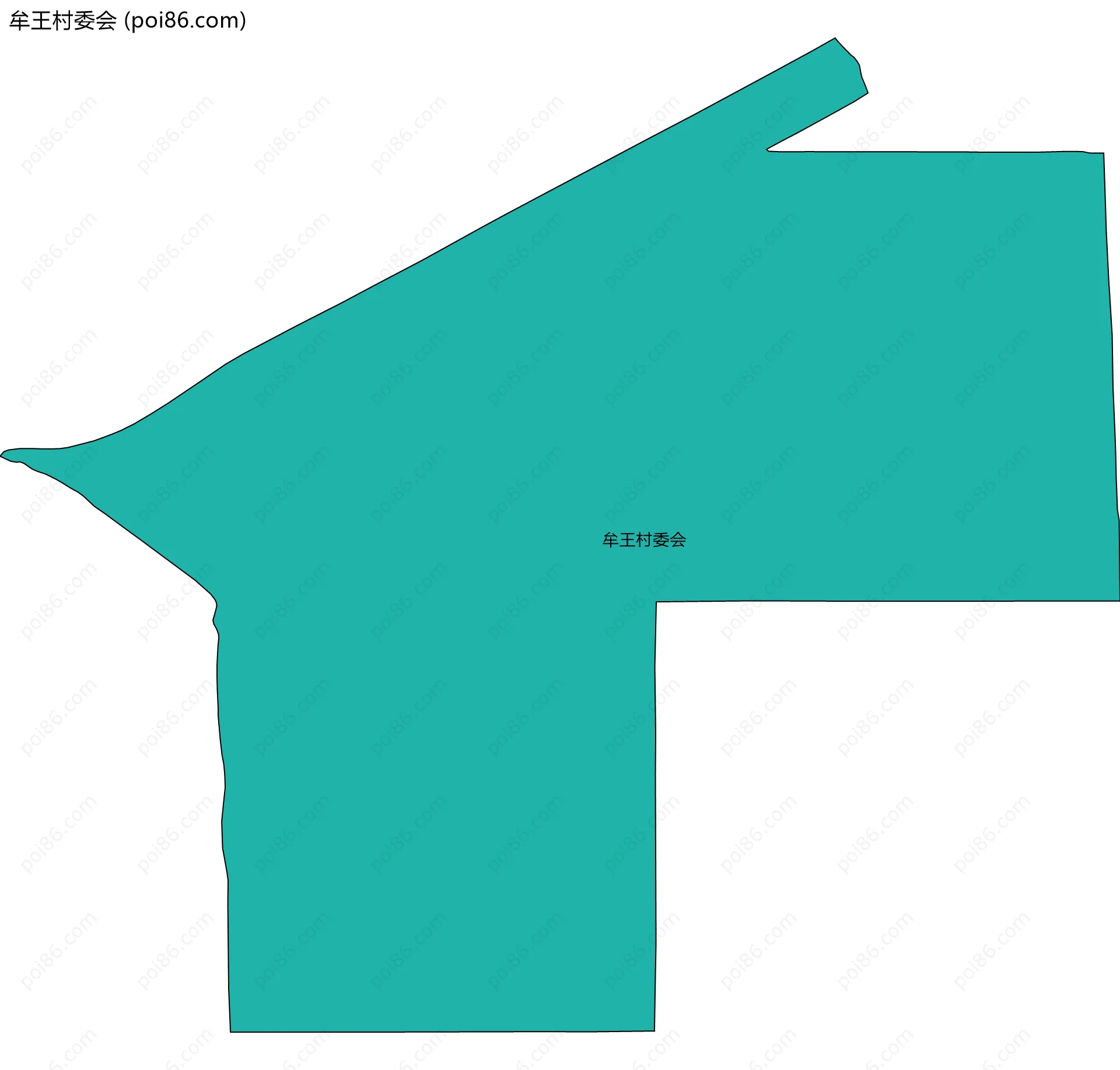 牟王村委会边界地图